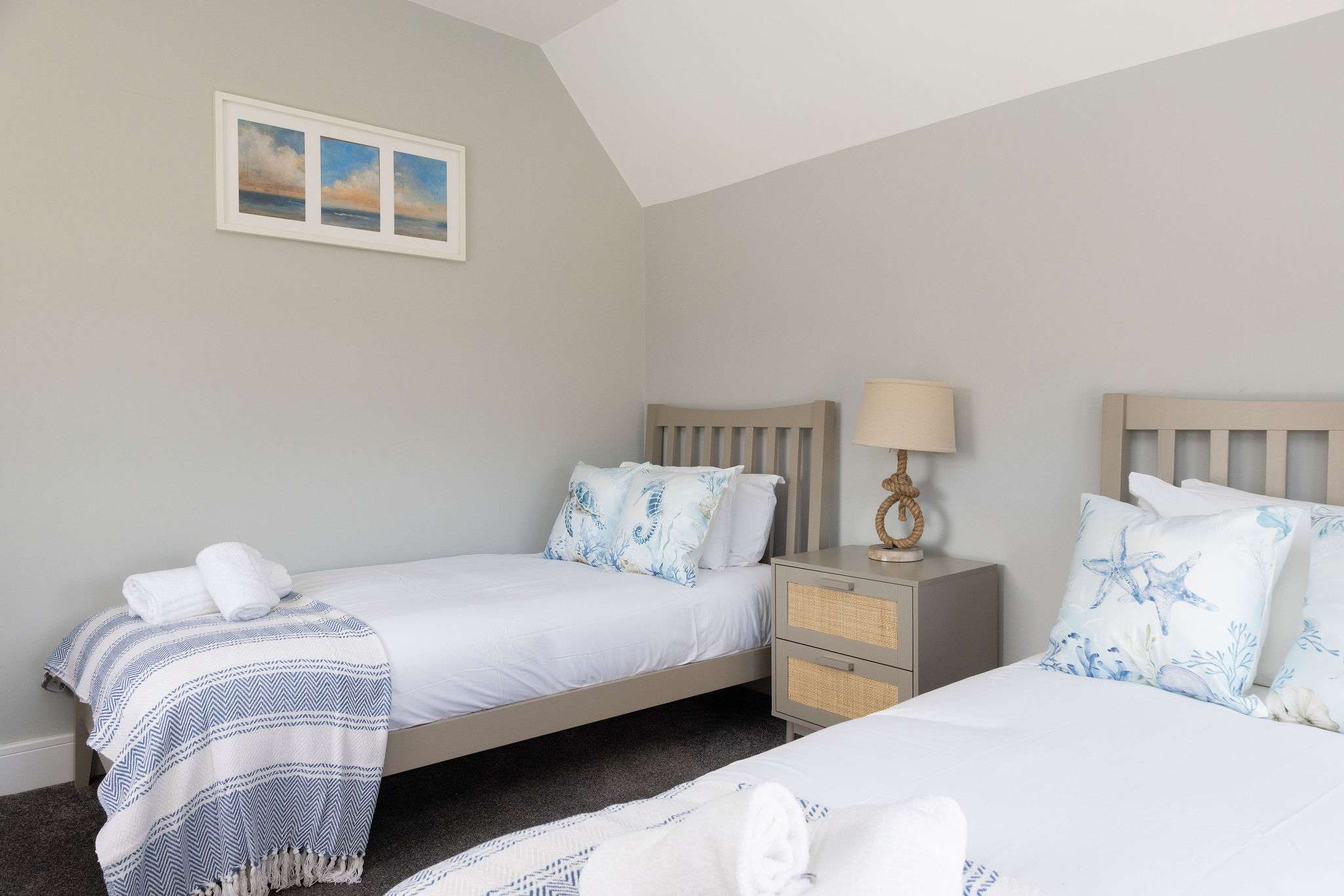 A unique twin room with its own charming, individual style.