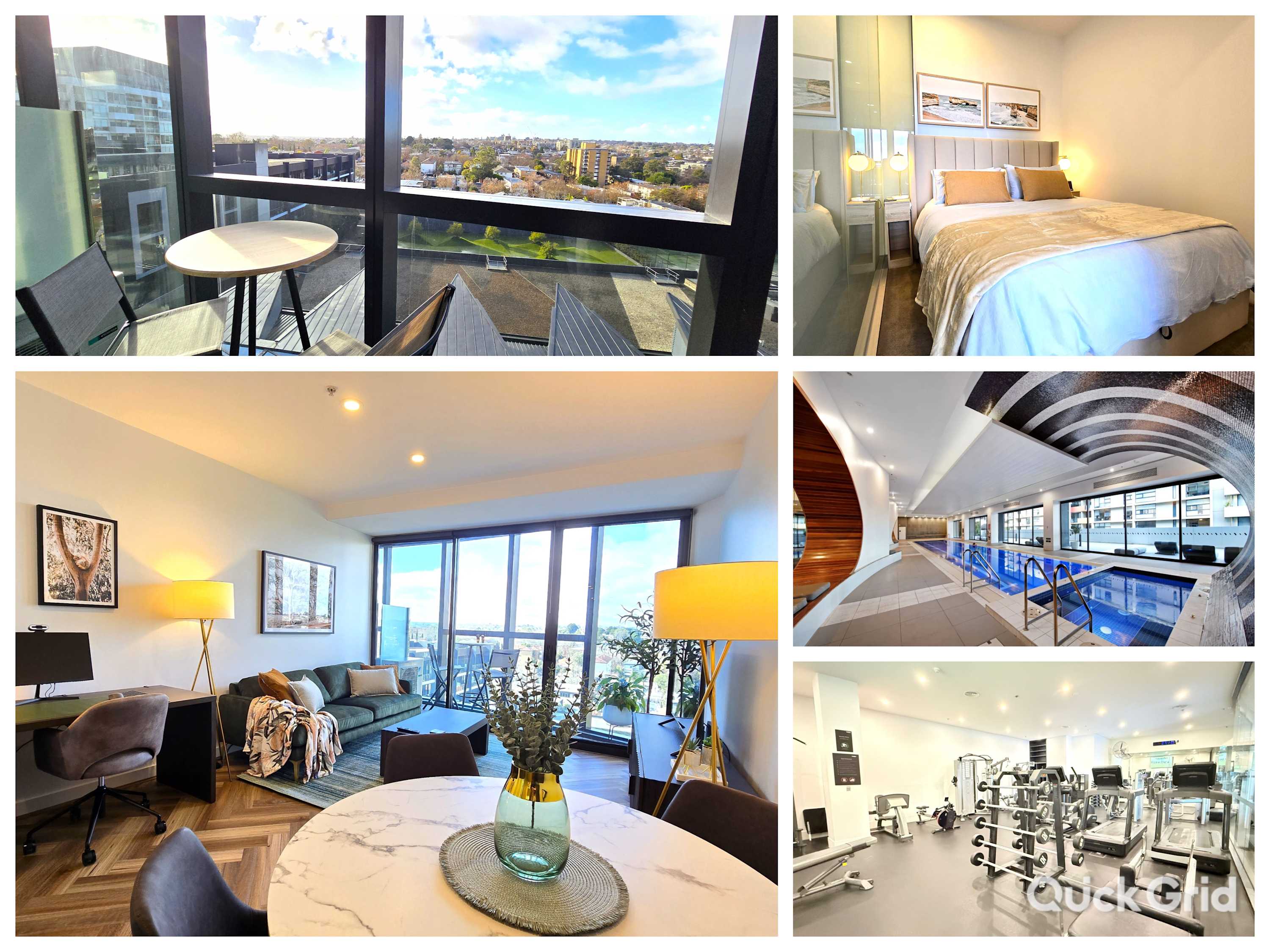 Gorgeous 1 bed Exec South Yarra with workspace