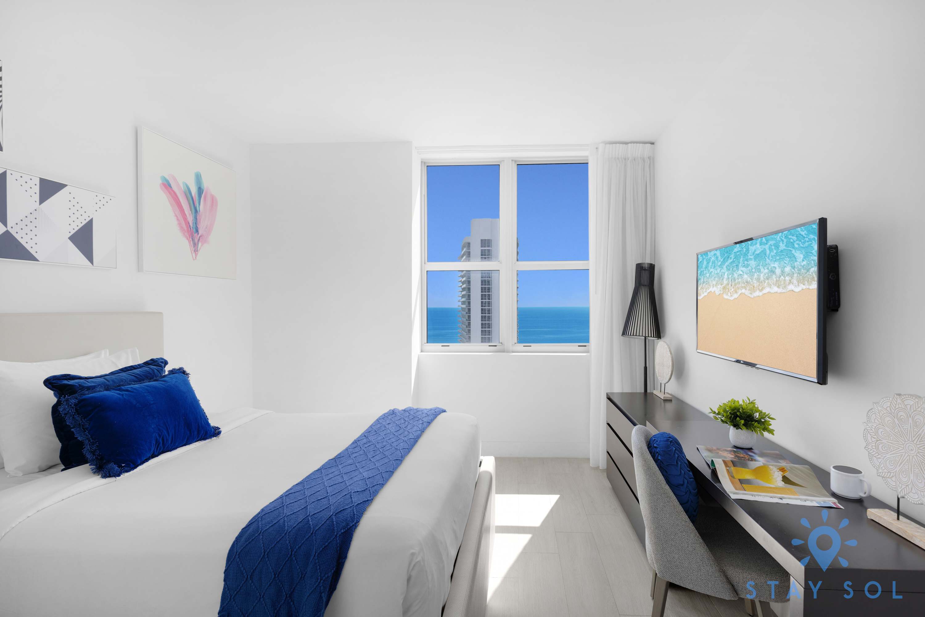2BR Apt w/ Wrap Around Balcony + Ocean View + Pool