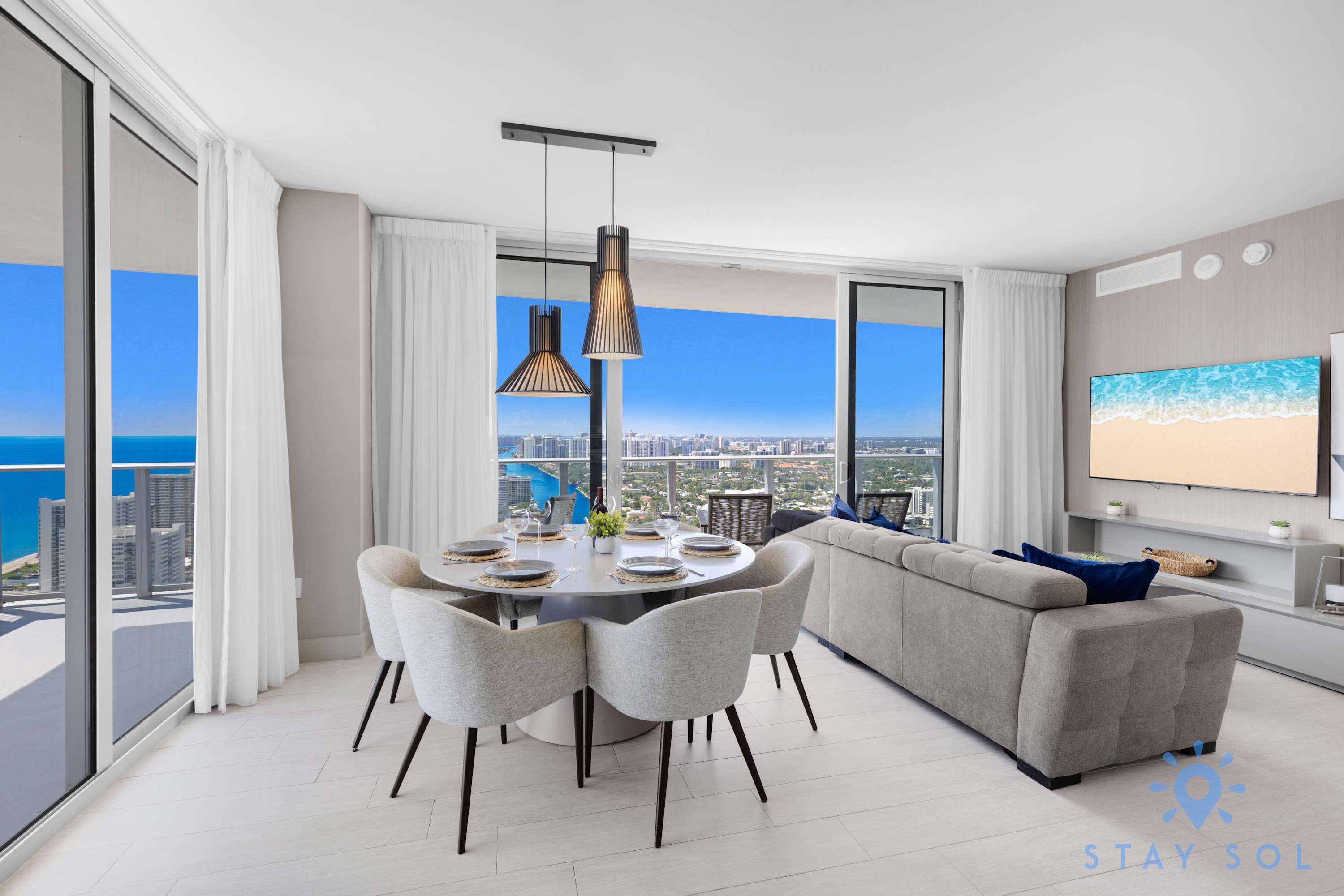 2BR Apt w/ Wrap Around Balcony + Ocean View + Pool