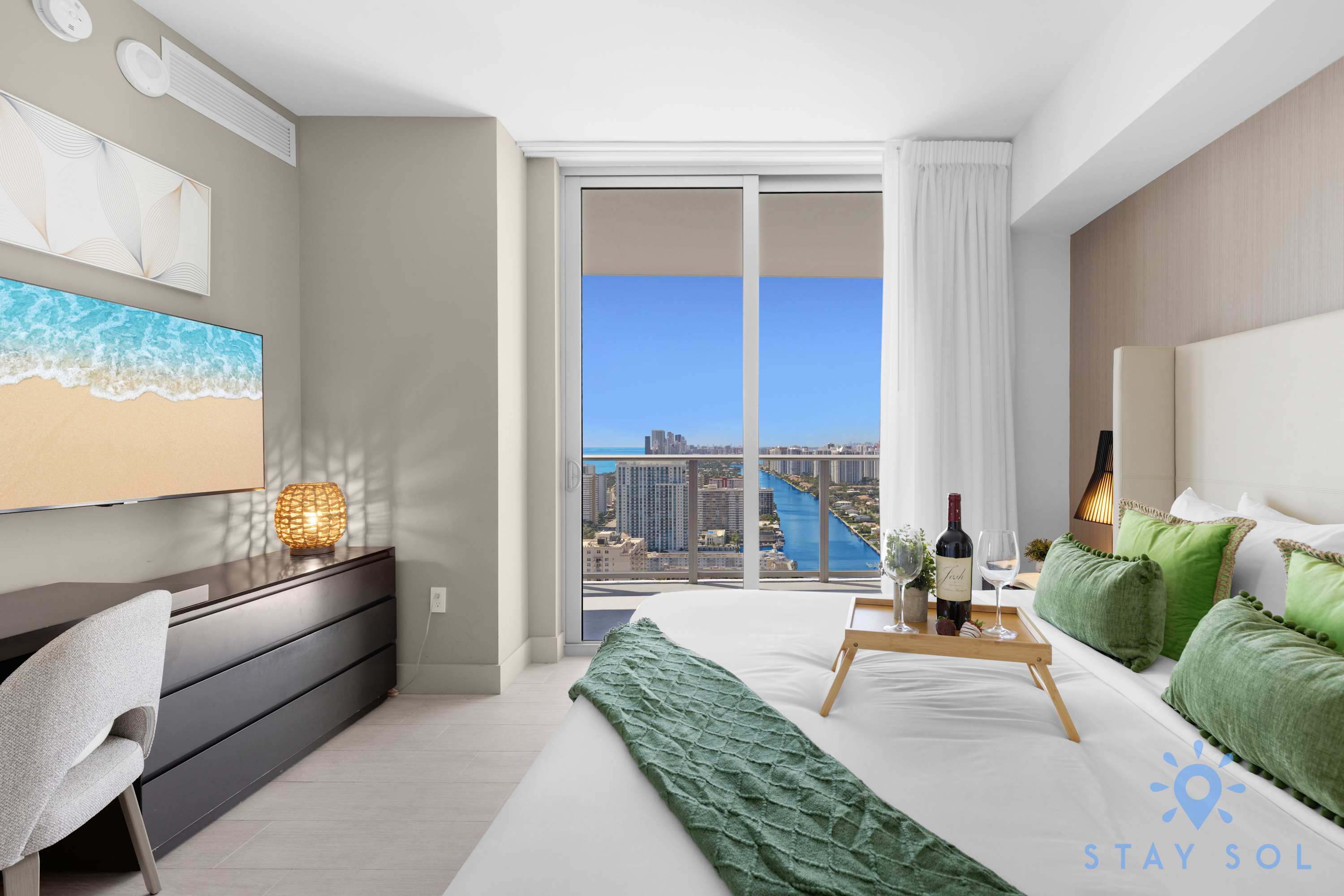 2BR Apt w/ Wrap Around Balcony + Ocean View + Pool