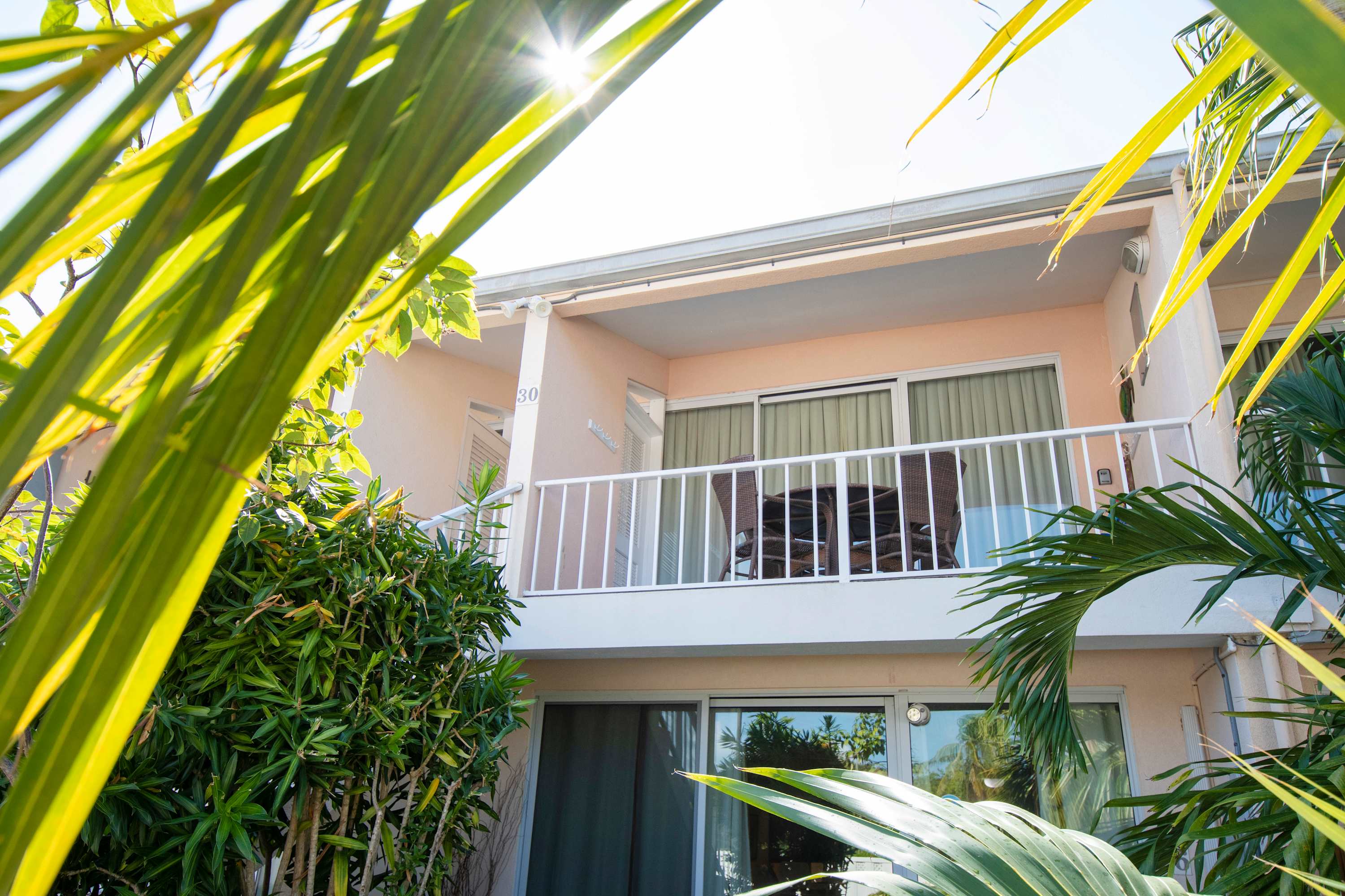 Upper Level Unit with balconies