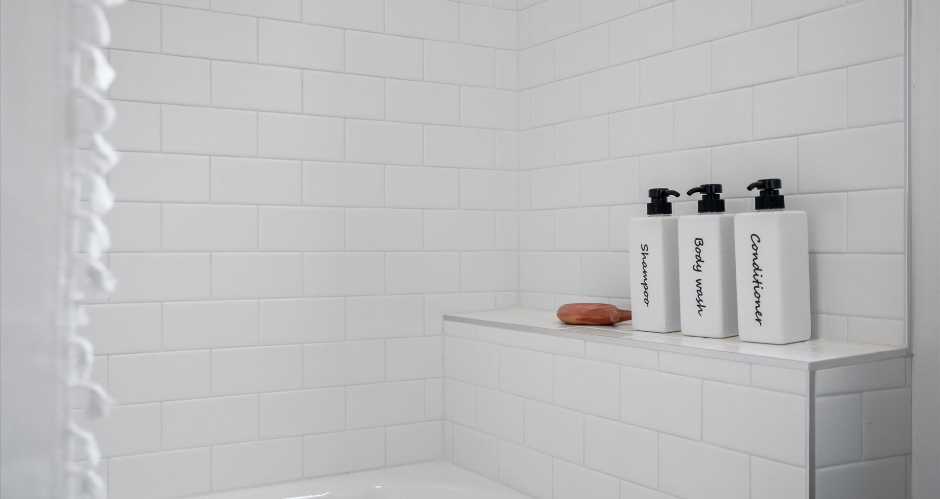 Full bathroom with essentials