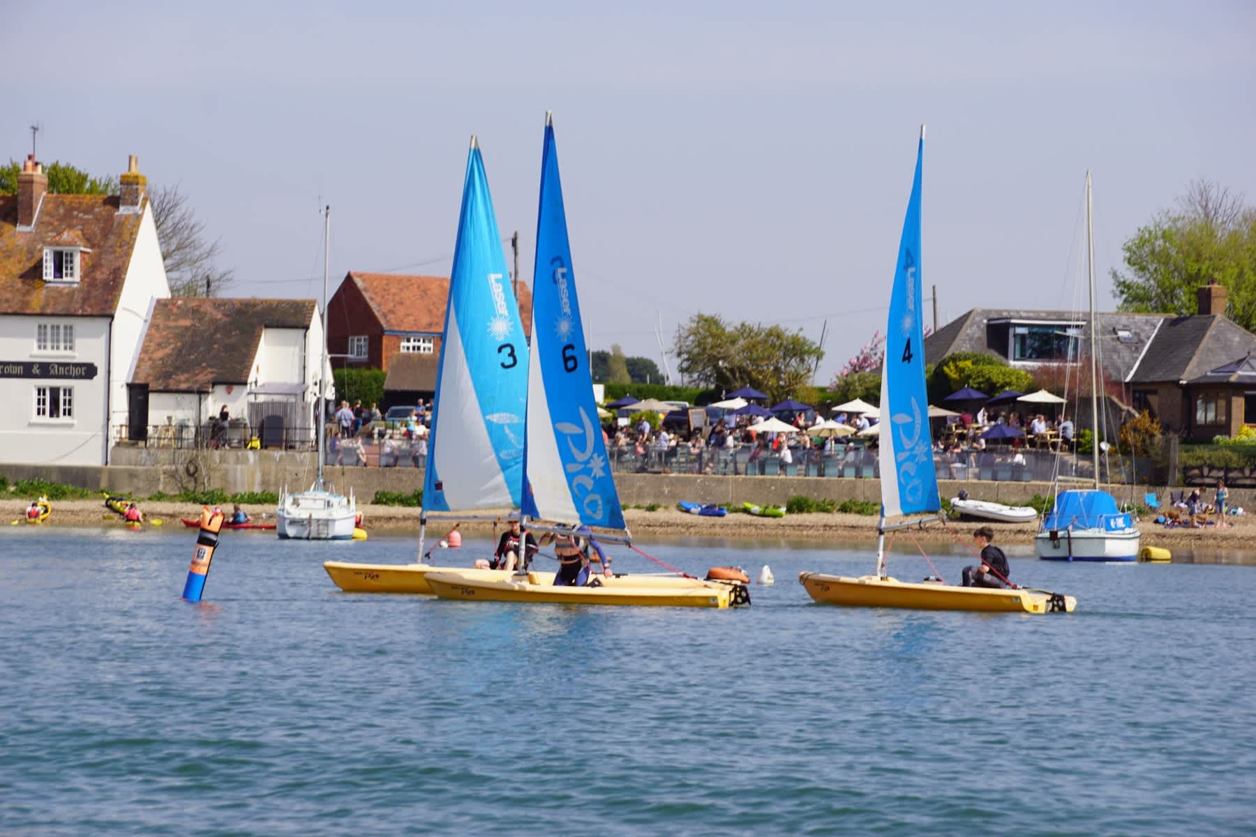 Soak up the vibrant atmosphere at the bustling waterfront nearby.