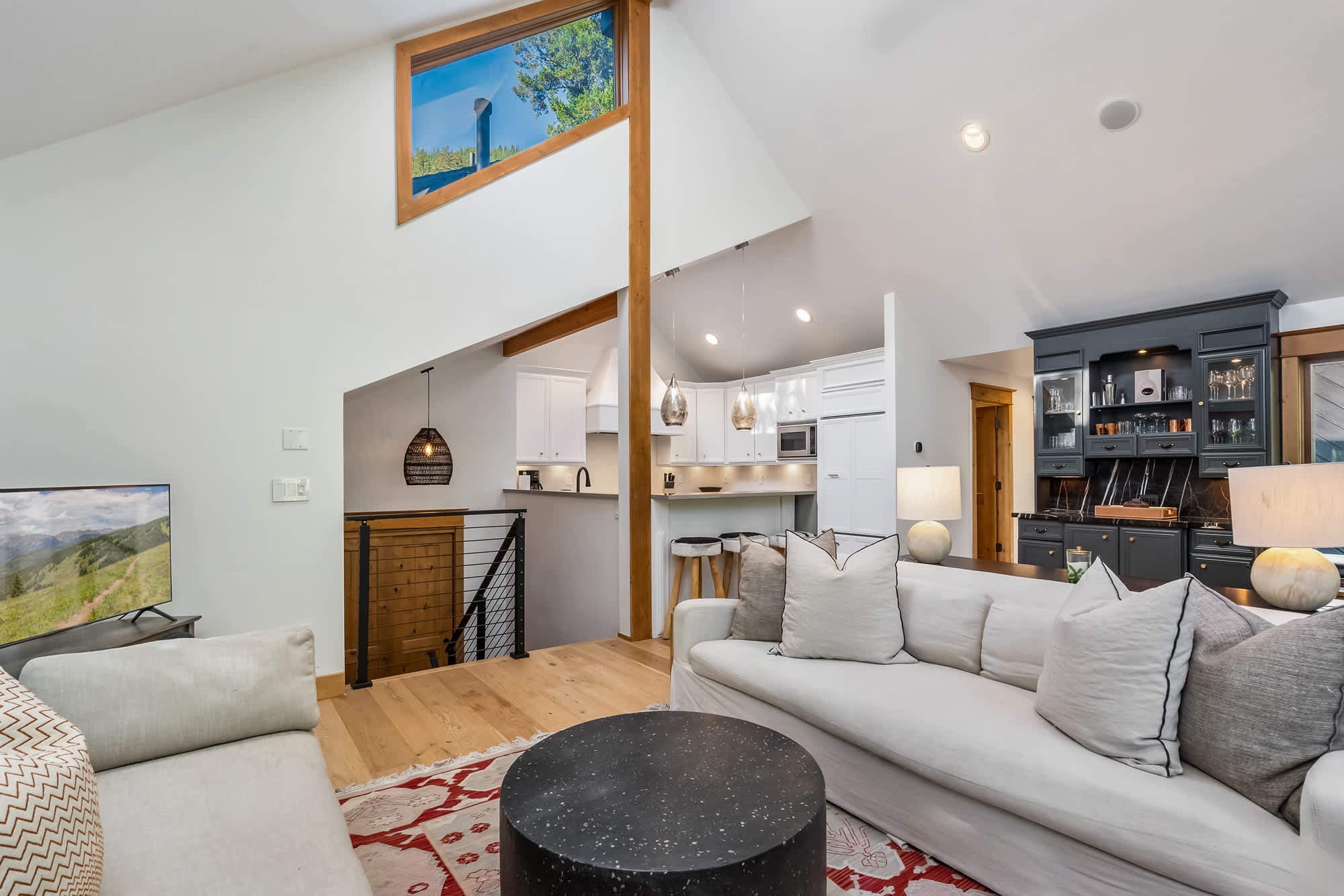 Relax in the bright open living area