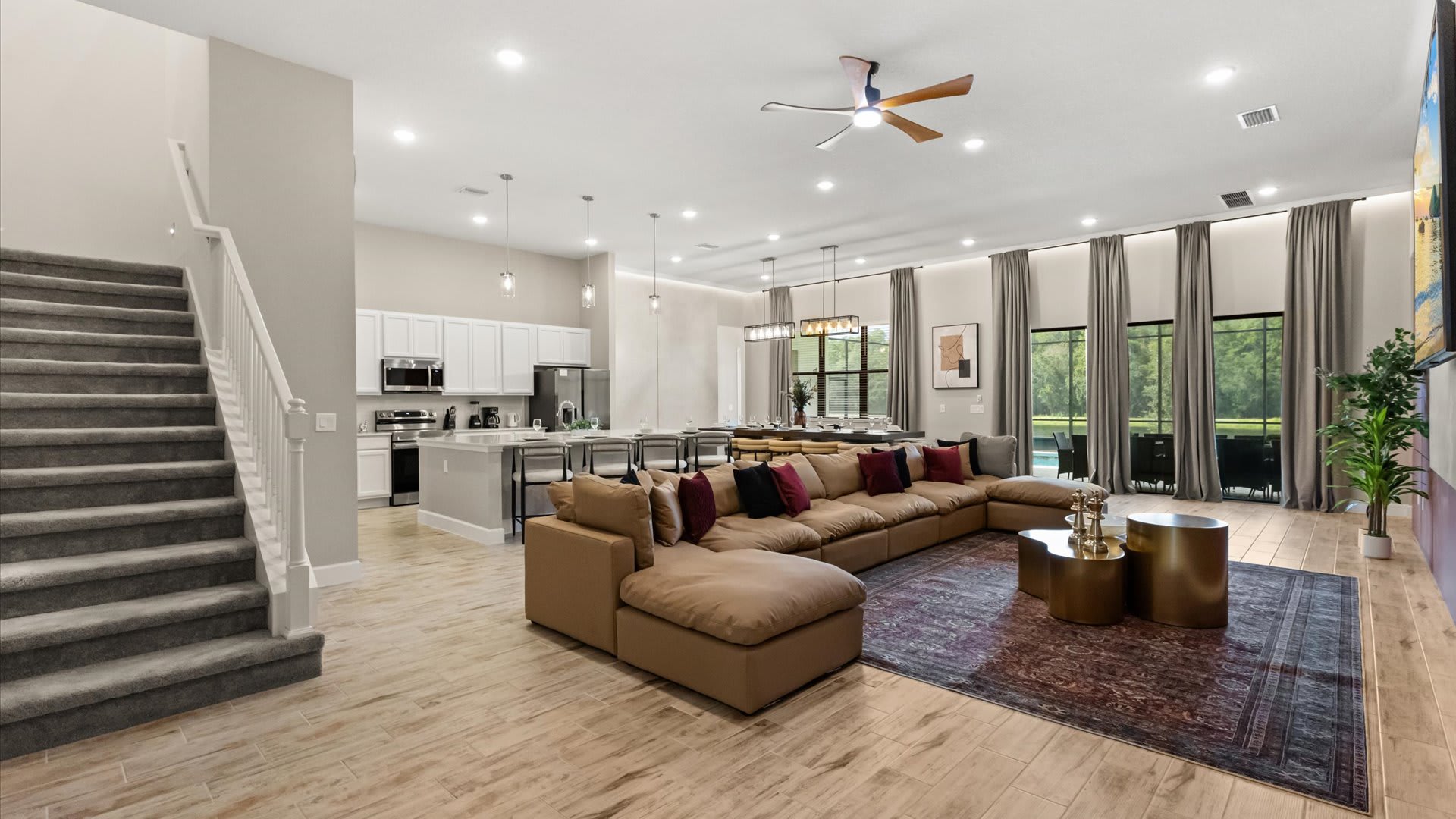 Contemporary living space – unwind in a comfortable lounge filled with natural light