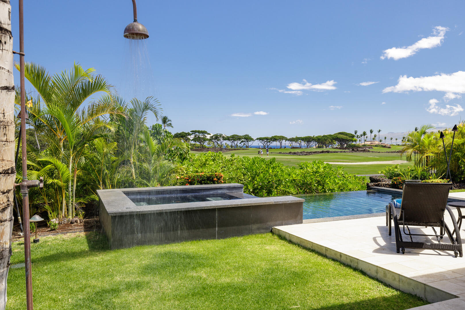 Outdoor Shower | Hale Nanea at Residences of Laulea, Big Island, Hawaii, by Luxus Vacation Properties