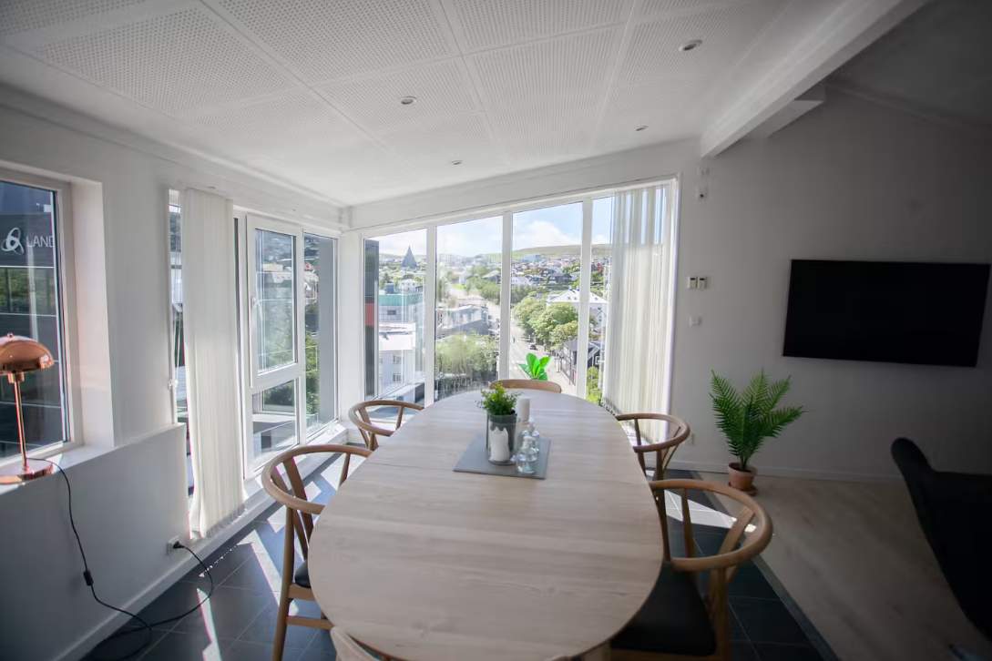3BR Modern Penthouse Apartment in the Heart of Torshavn