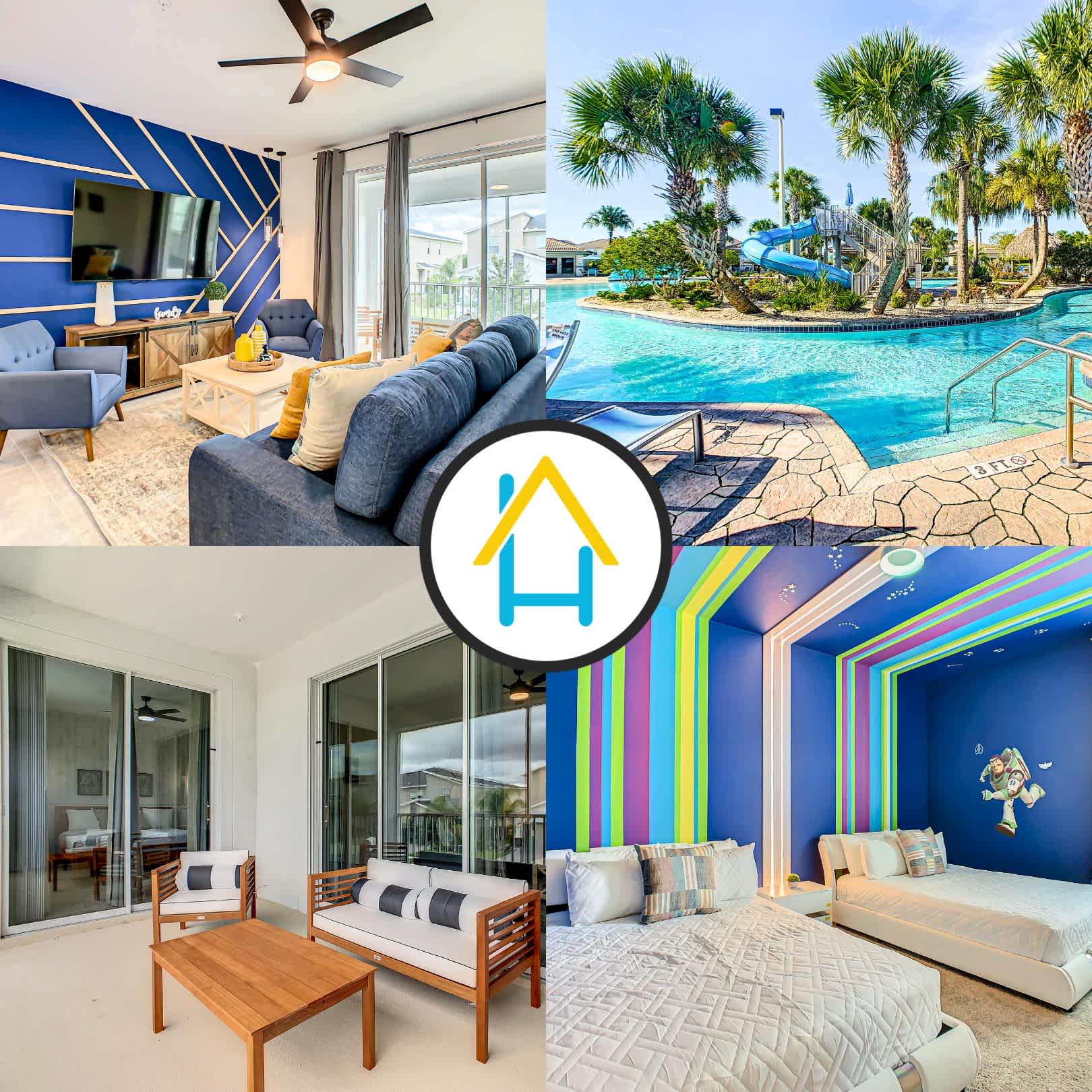 Family Getaway/Themed Rooms, Clubhouse & Waterpark — Four Corners, FL — vacation rental