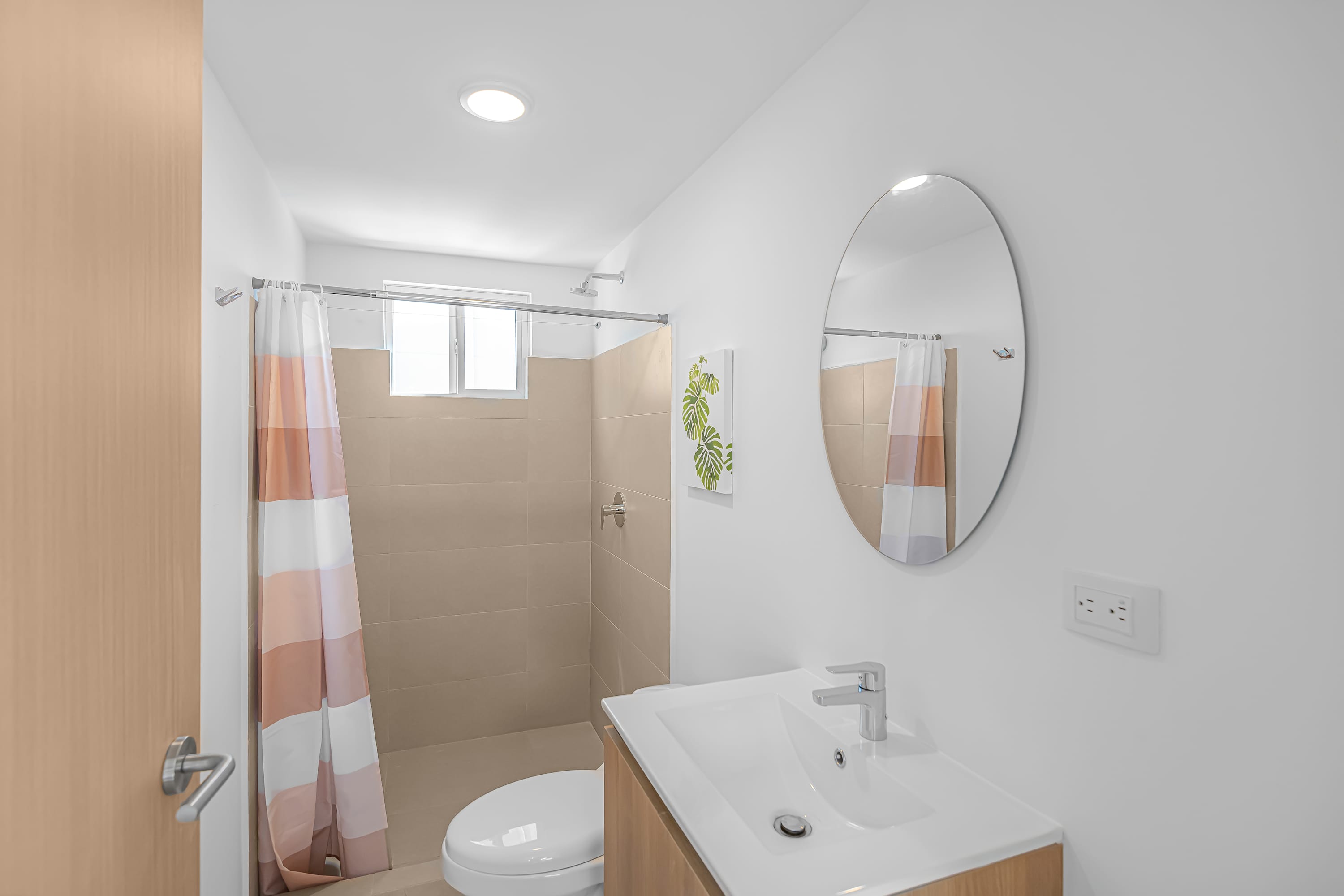 Full bathroom with standing shower