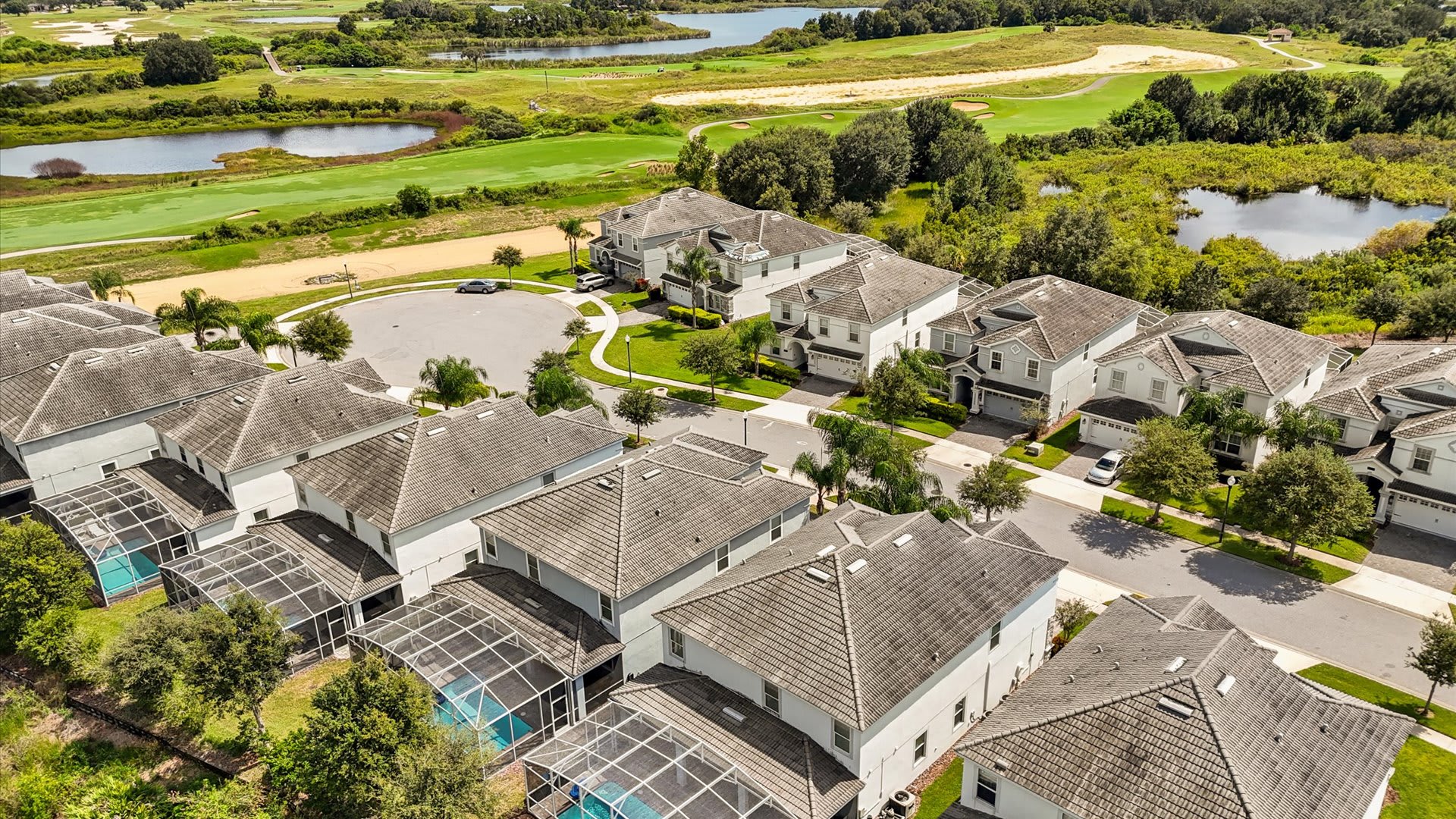 Aerial View of the House