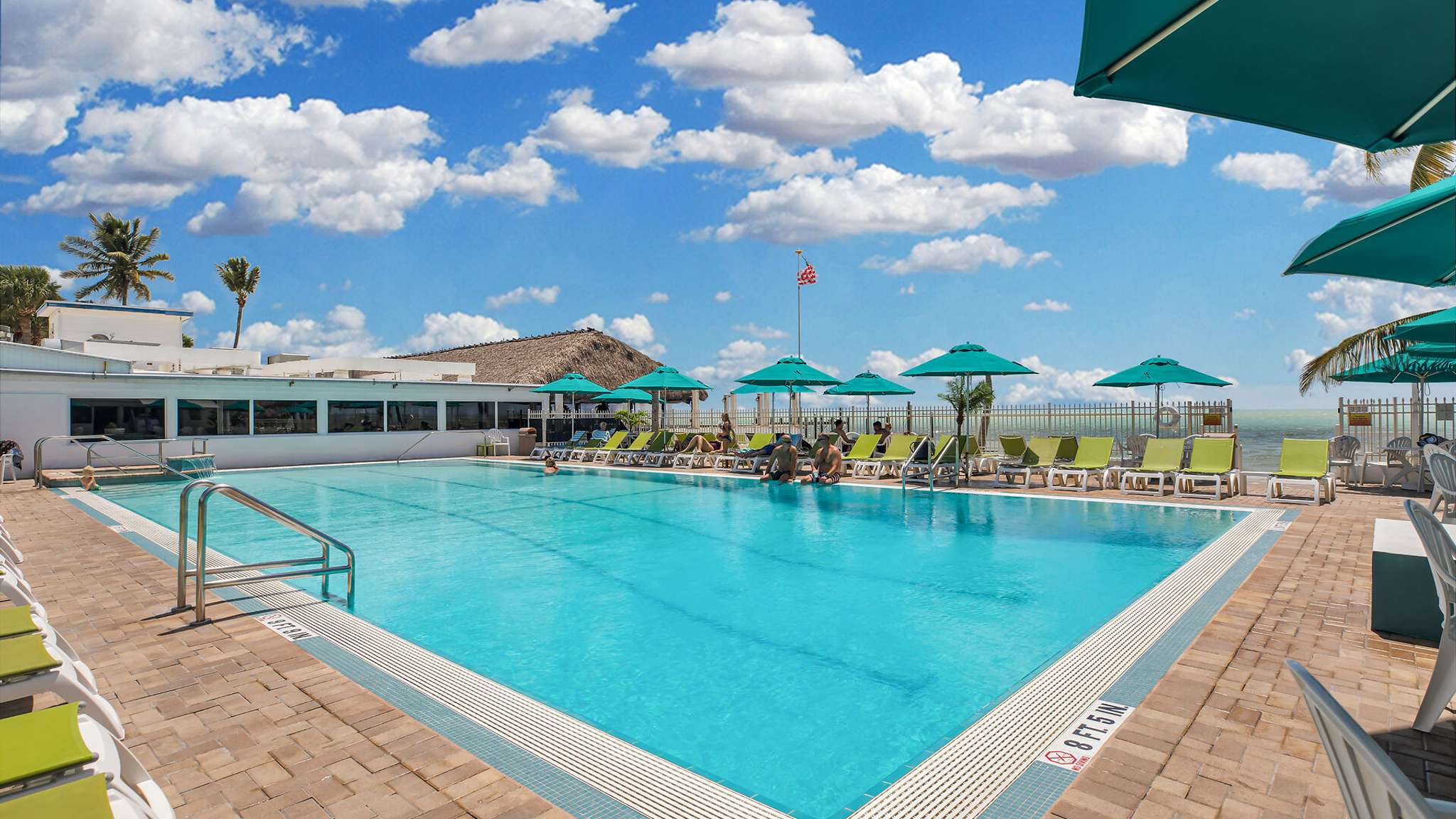 Waterfront Home w/ Private Pool & Cabana Club Access — Key Colony Beach, FL — vacation rental