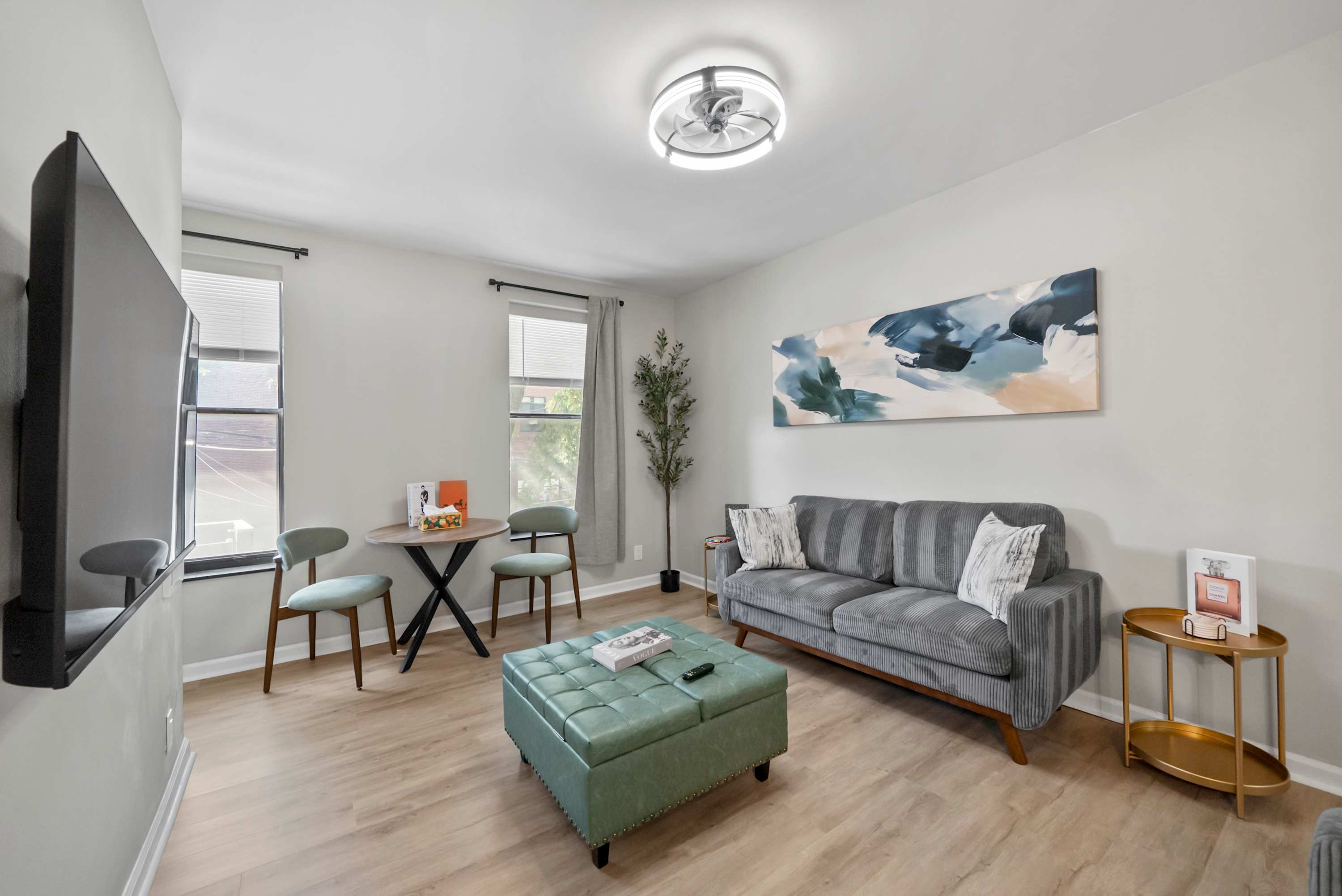 Unwind & stream your favorites on the living room’s smart TV​