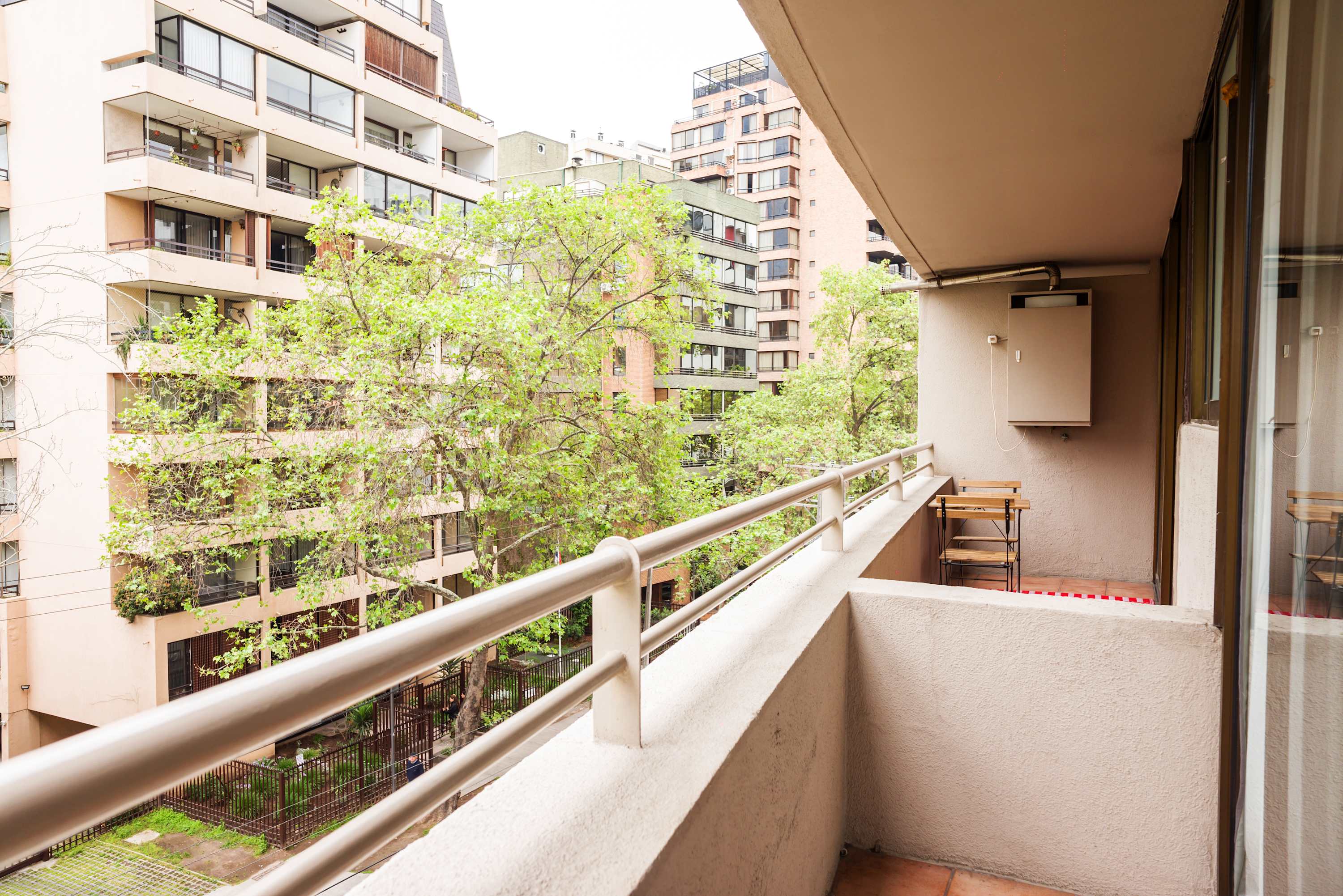 Relax on your private balcony with a charming city view, perfect for morning coffee or evening relaxation.