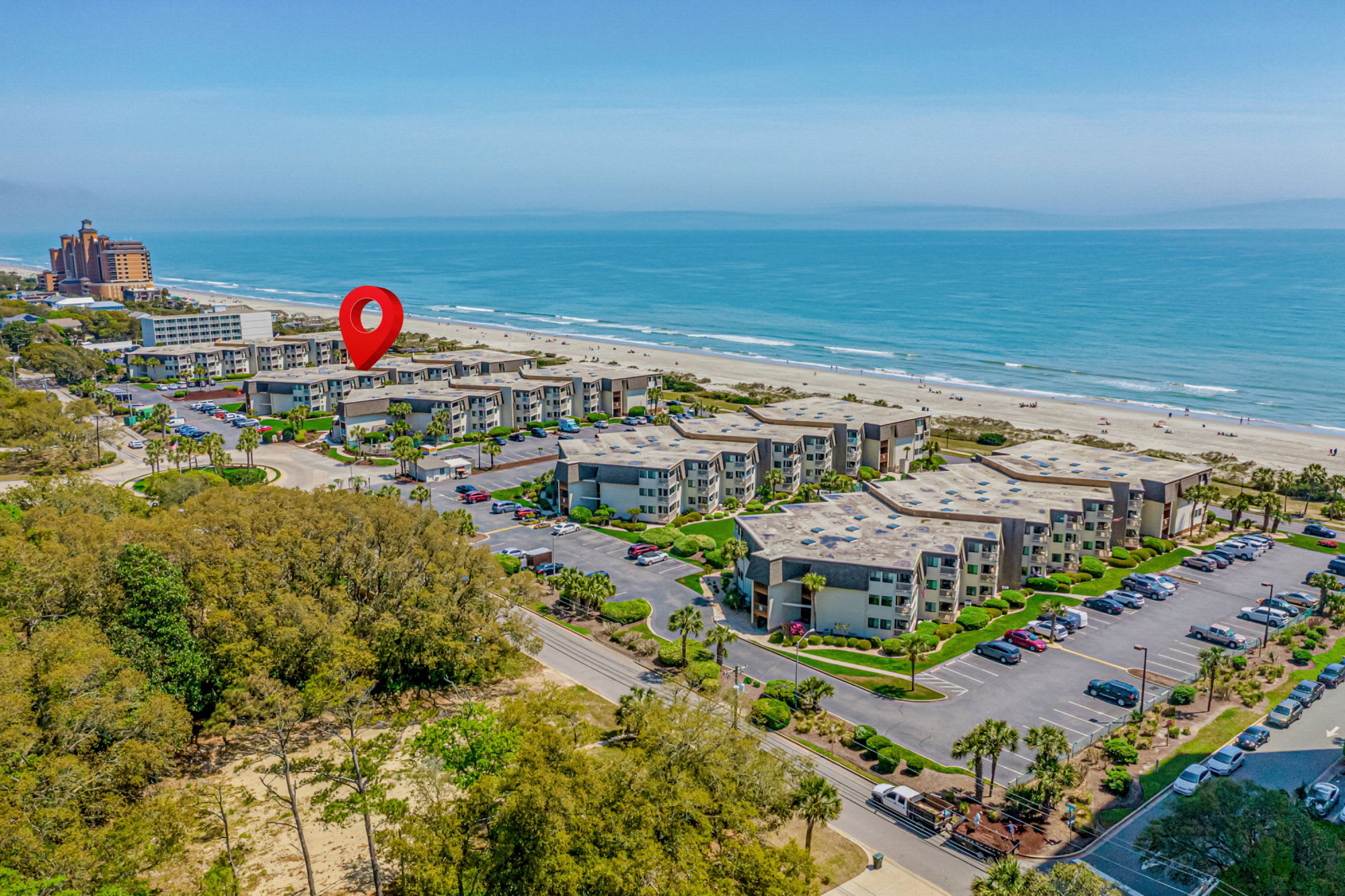 Aerial view of the complex