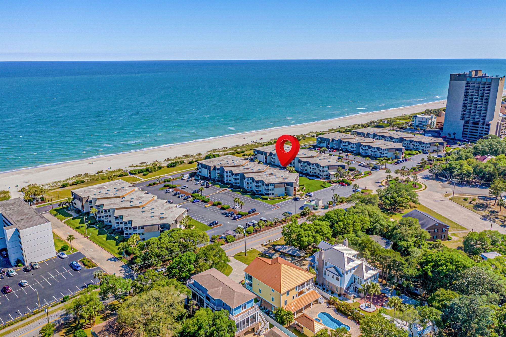 Oceanfront living from above