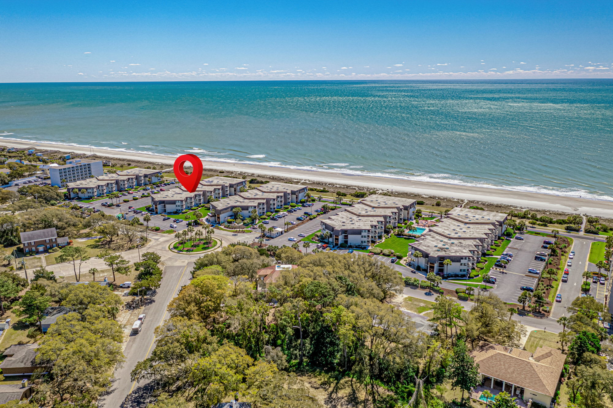 Aerial view of the complex