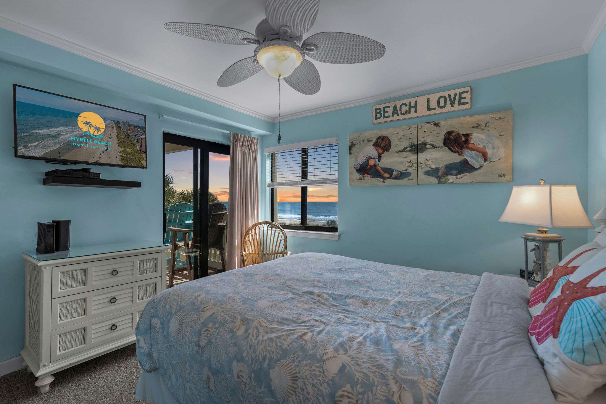 Bedroom 1 with balcony access