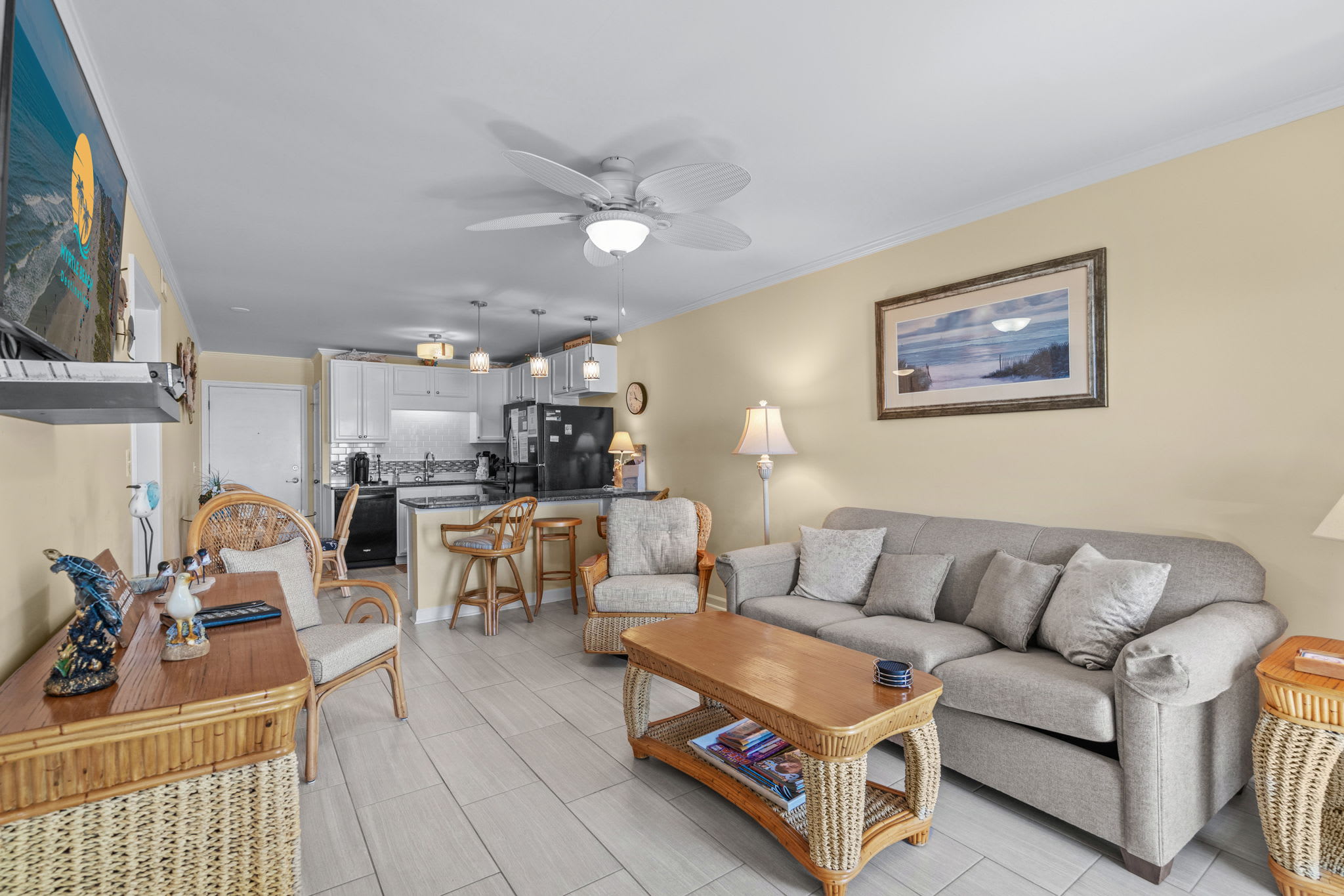 Living room with sleeper sofa