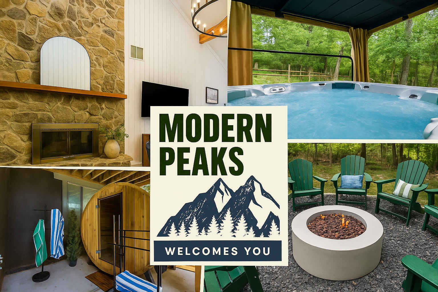 Modern Peaks • Hot Tub • Sauna • Theatre Room