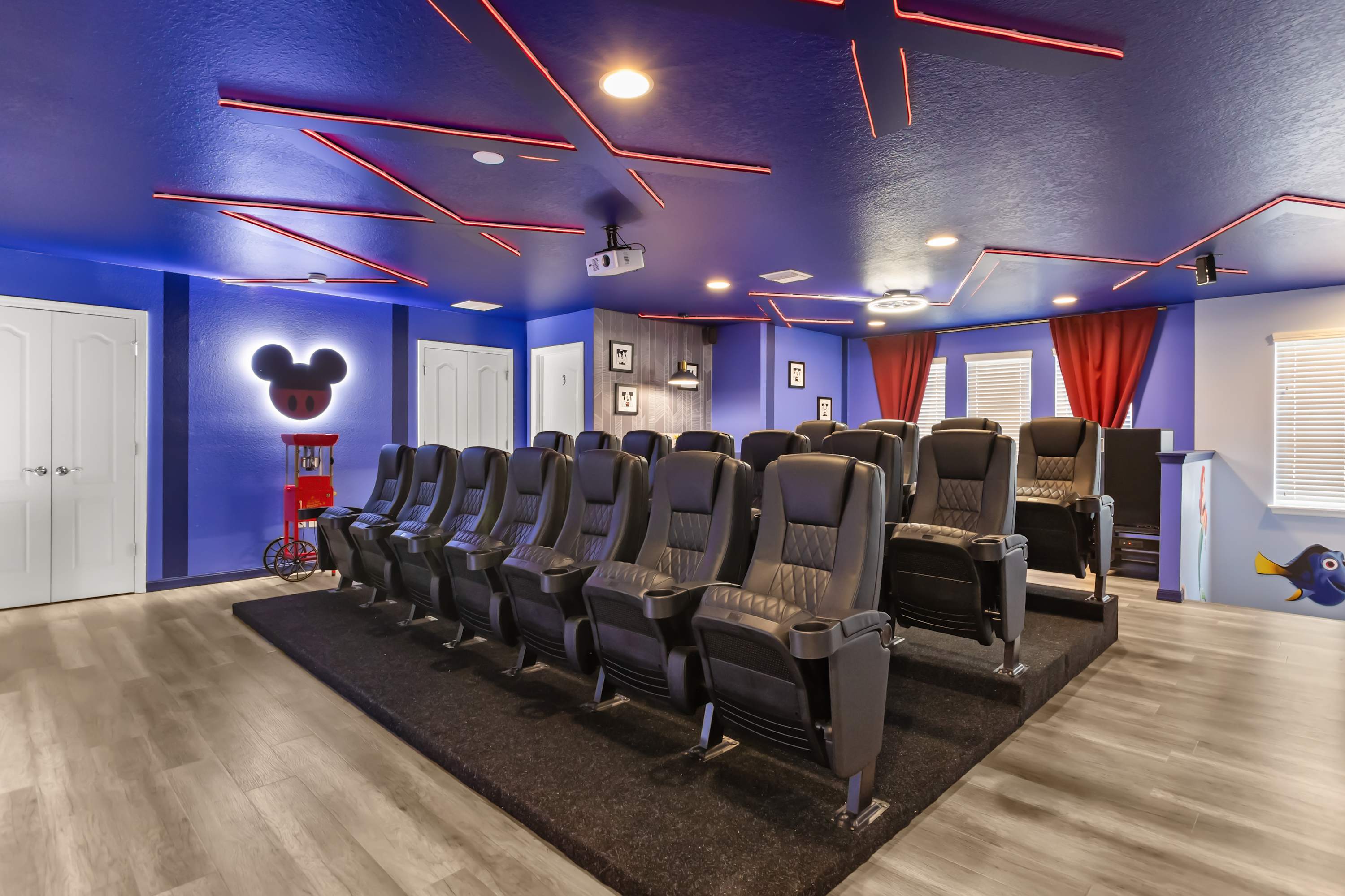 Disney Themed Large Family Movie Theater