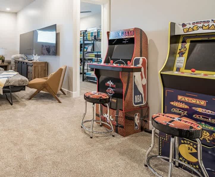 #53 - Family recreation room with arcade games and large lounge