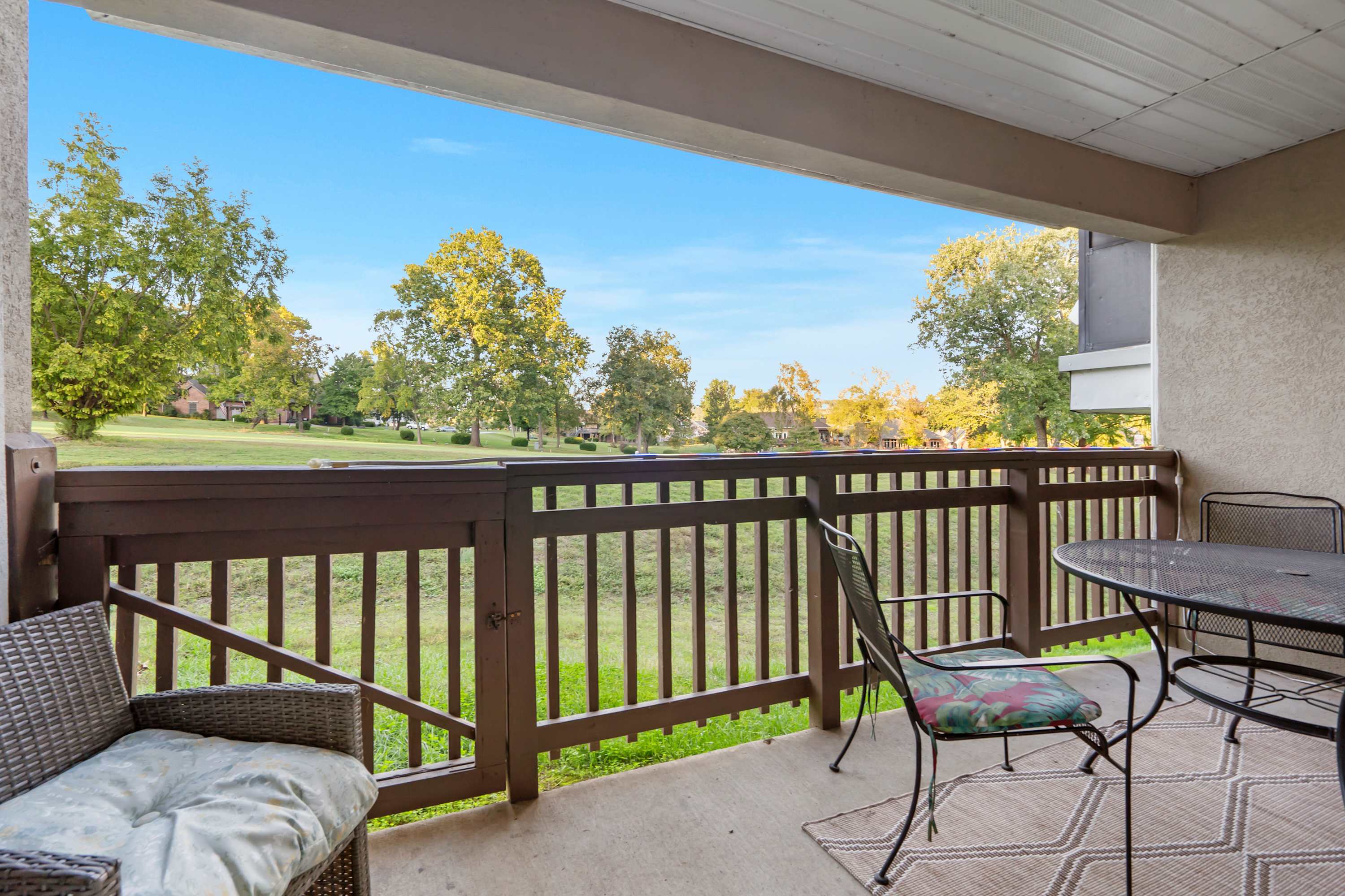 Sip your morning coffee and soak in the patio views 