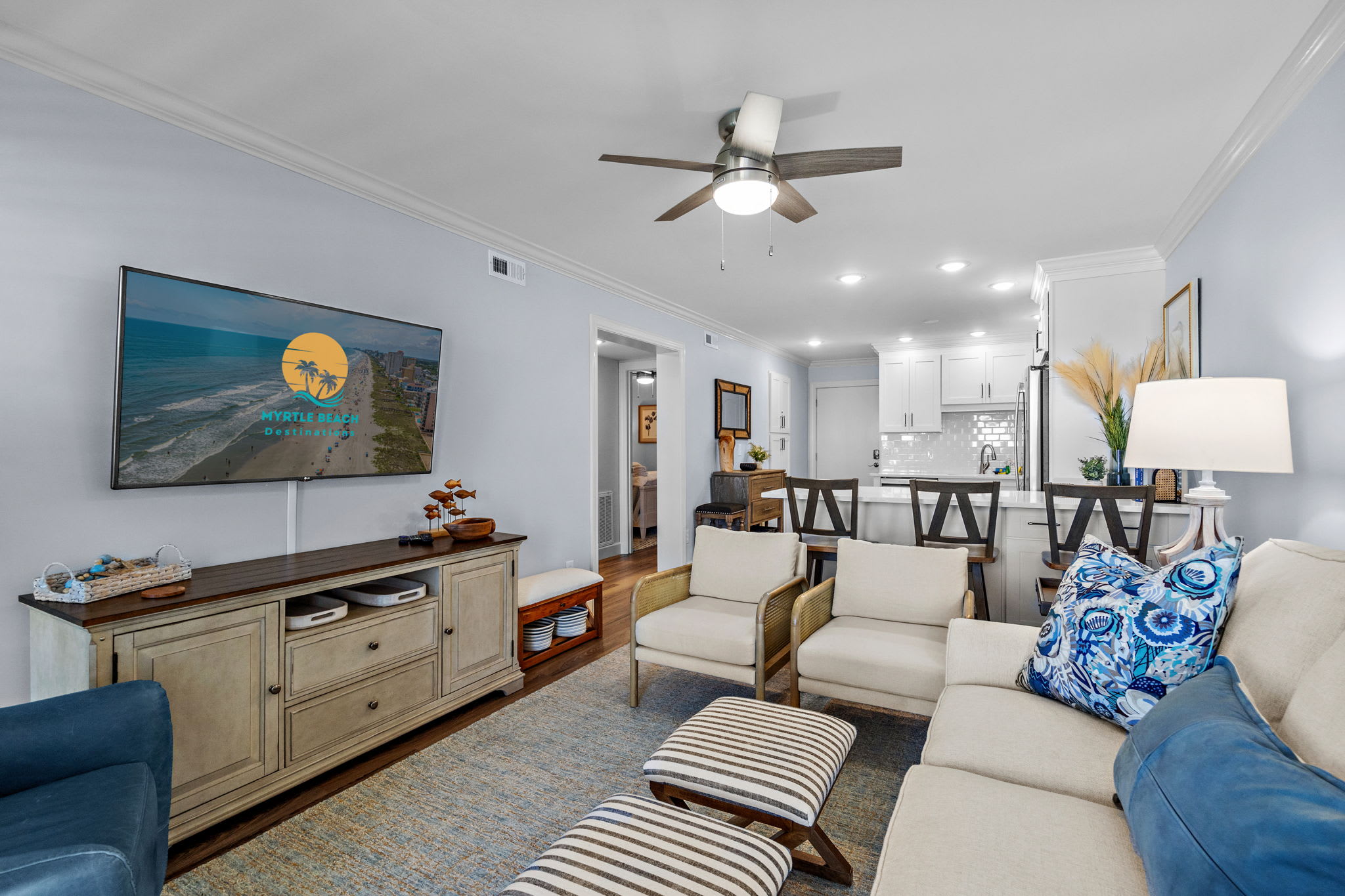 Living room with a TV