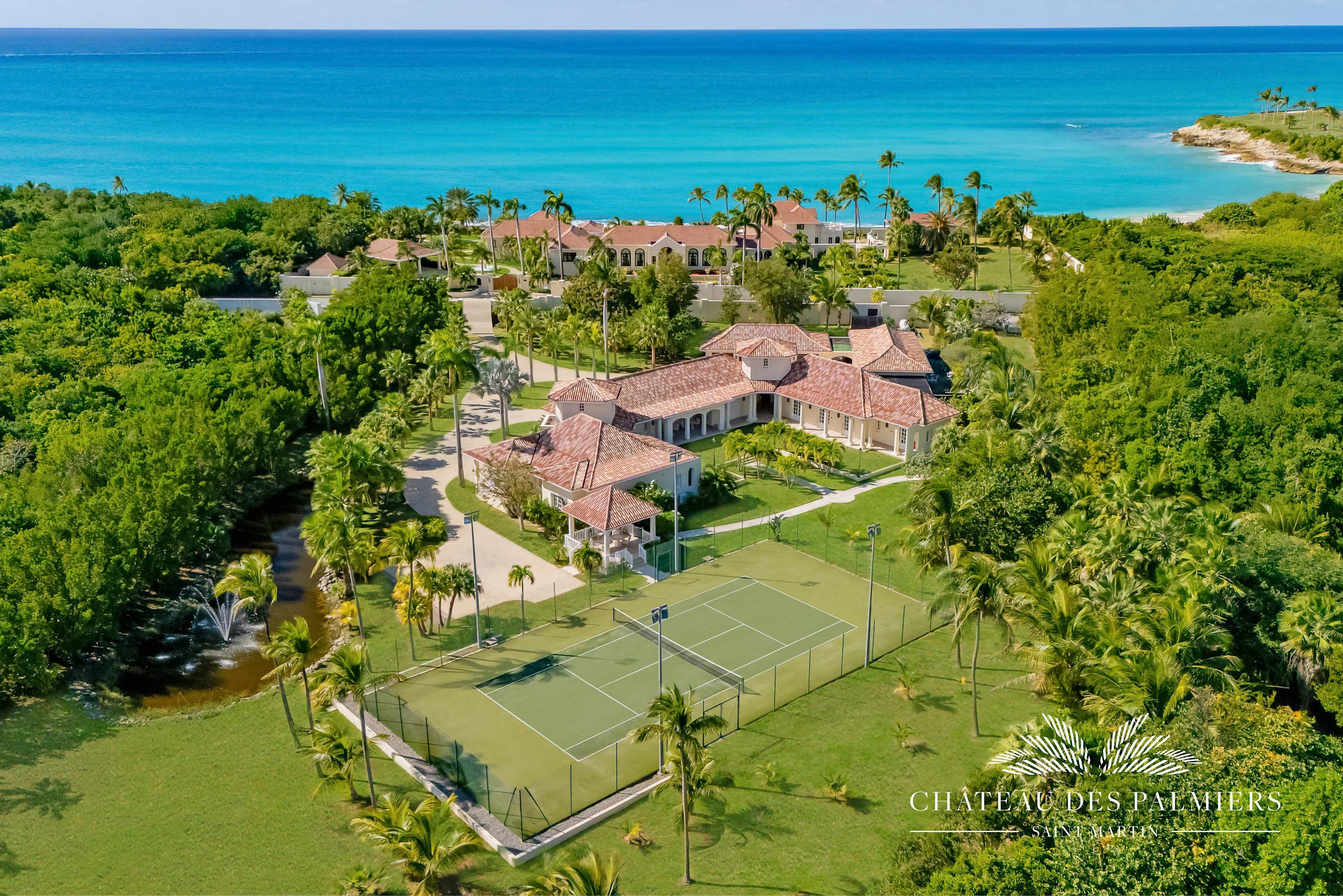 Château des Palmiers (6 bedrooms) - Fully staffed beachfront estate...