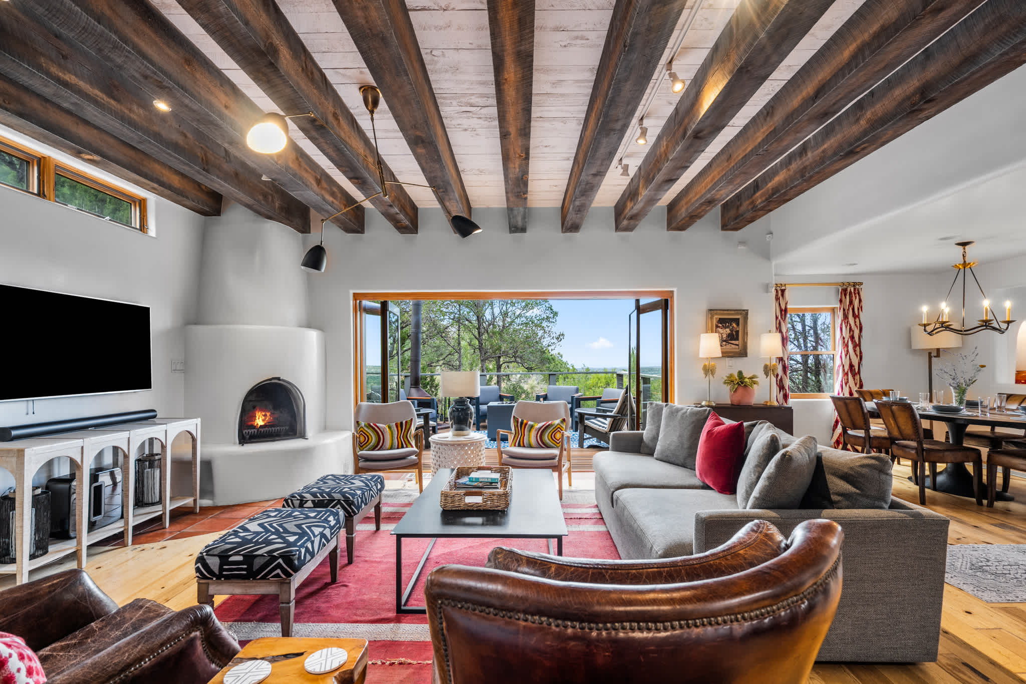 Mountaintop Luxury, Amazing Deck with Fire Pit — Santa Fe, NM — vacation rental