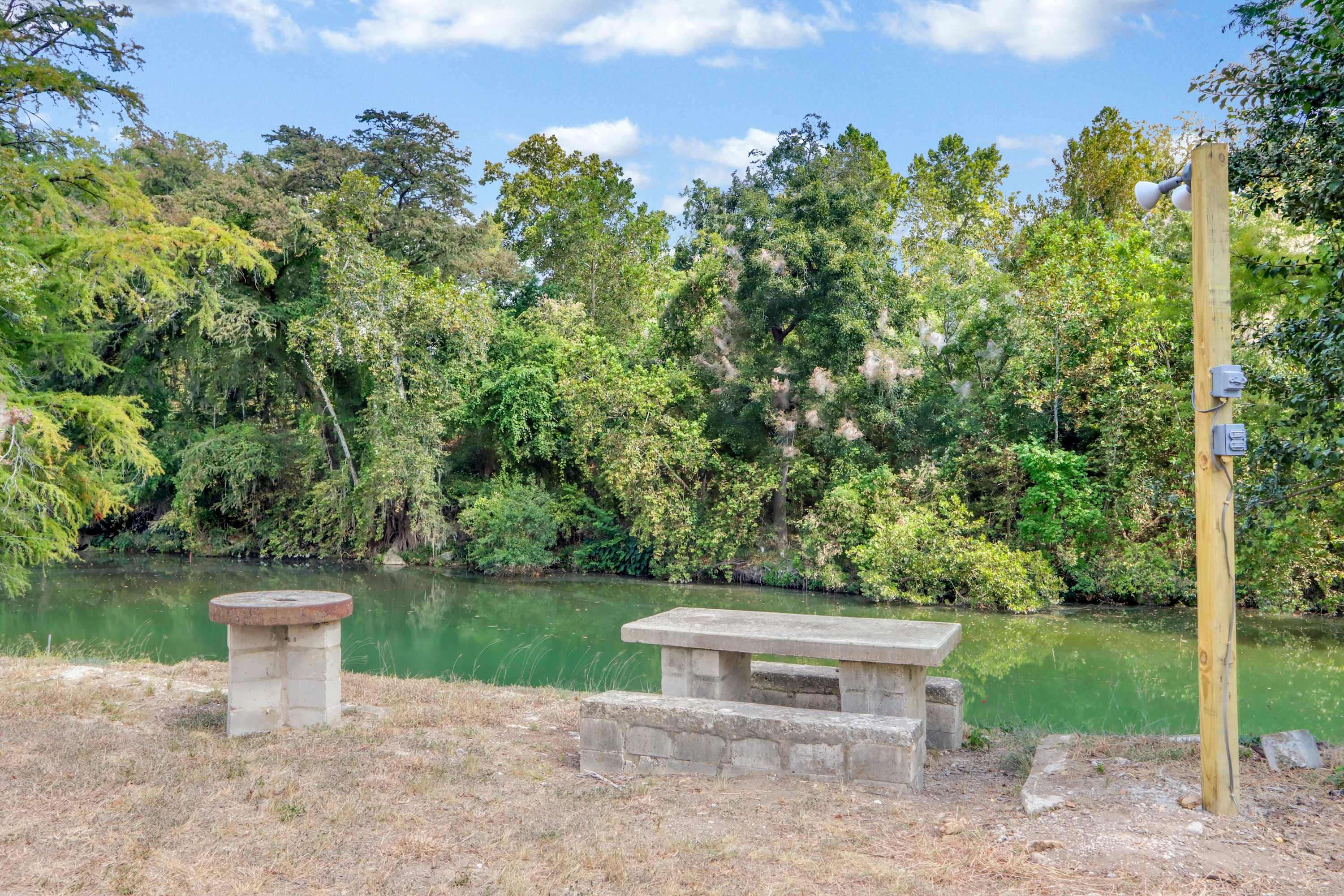 Benches by the river 