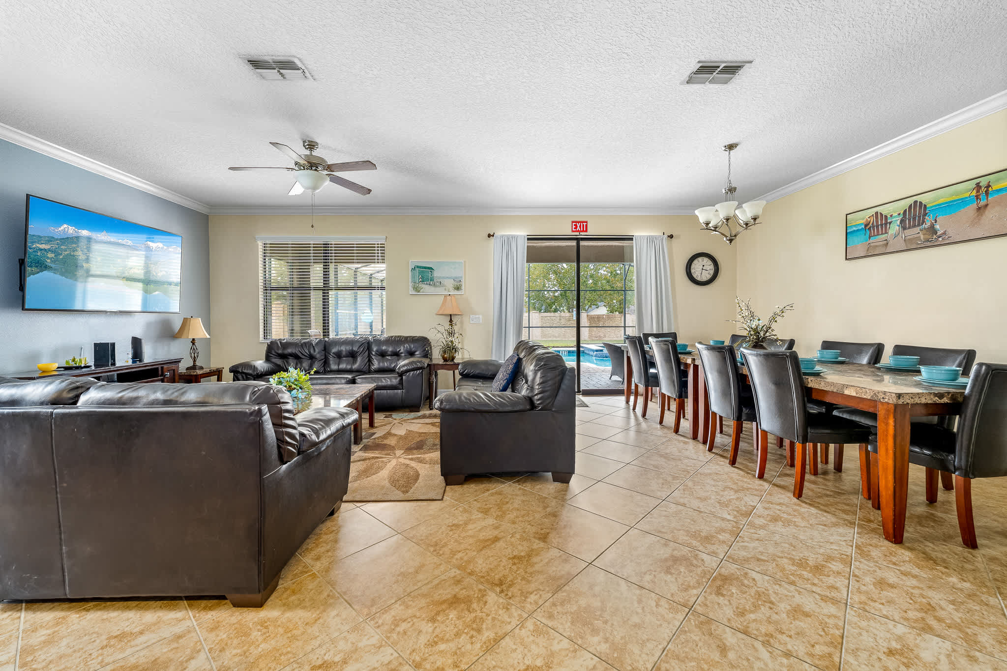 Heated pool + EV charger + Game Room + Waterpark