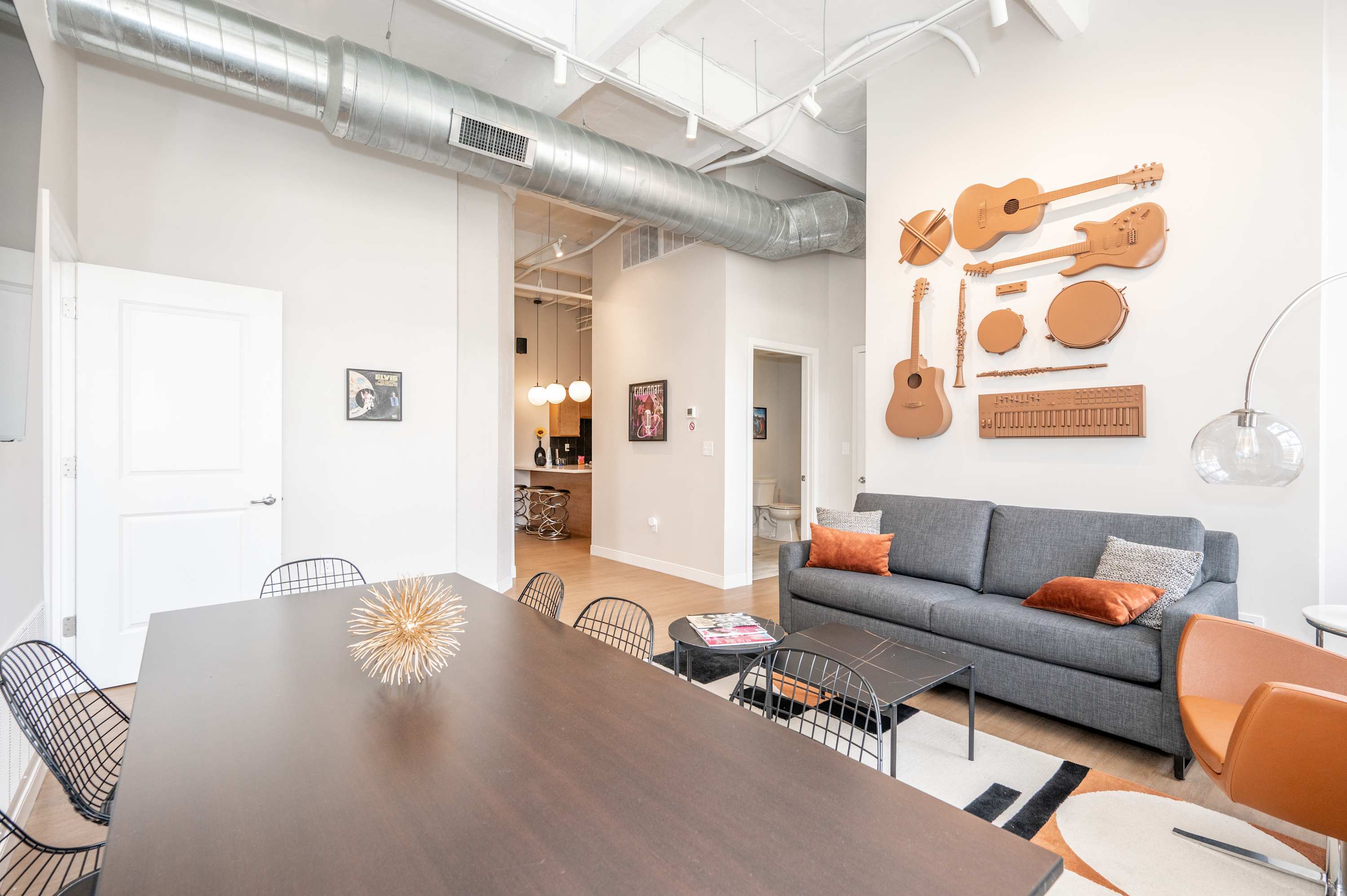 Enjoy unforgettable meals & movie nights together in the living area​