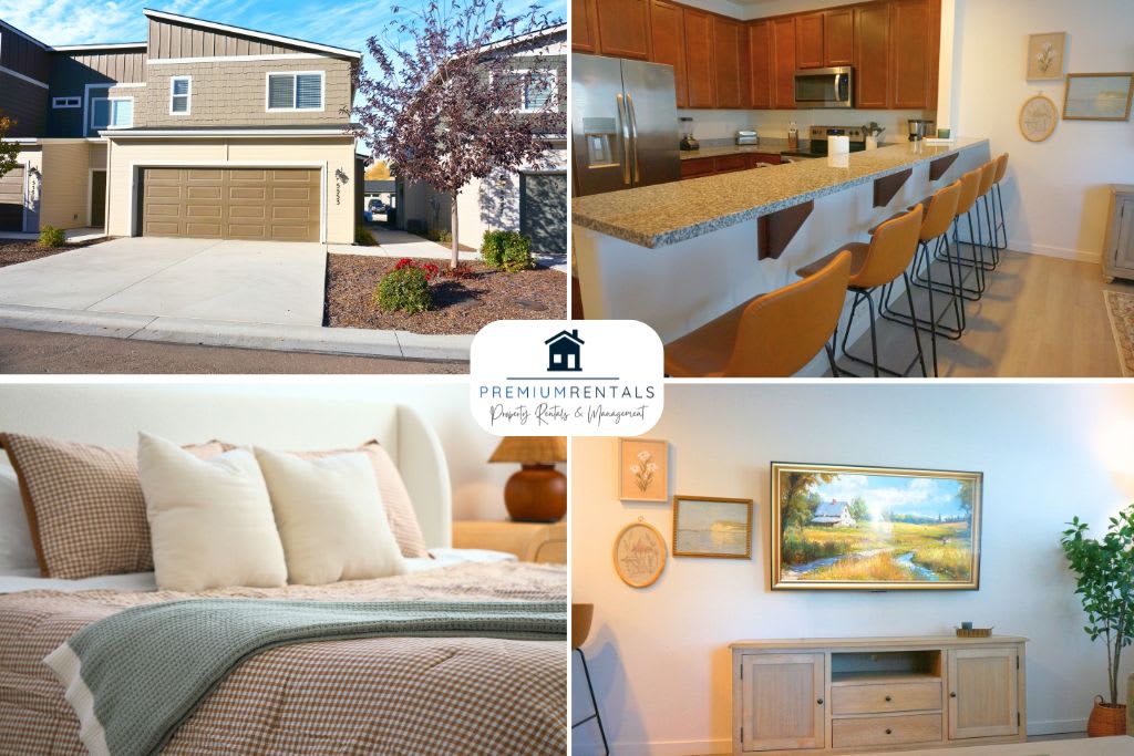 Modern 3BR Home in Meridian - King Suite - Comfort