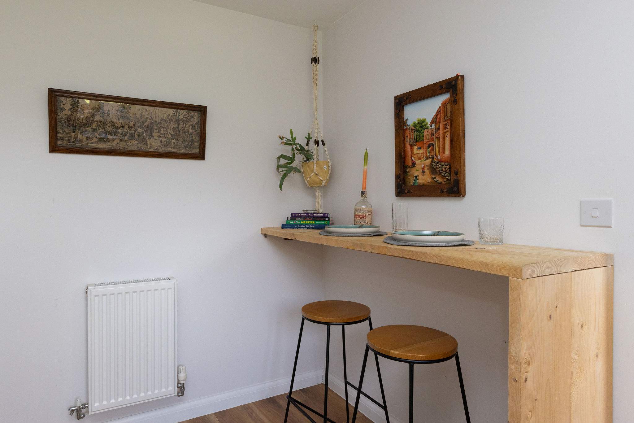 Stylish breakfast bar, perfect for a casual bite.