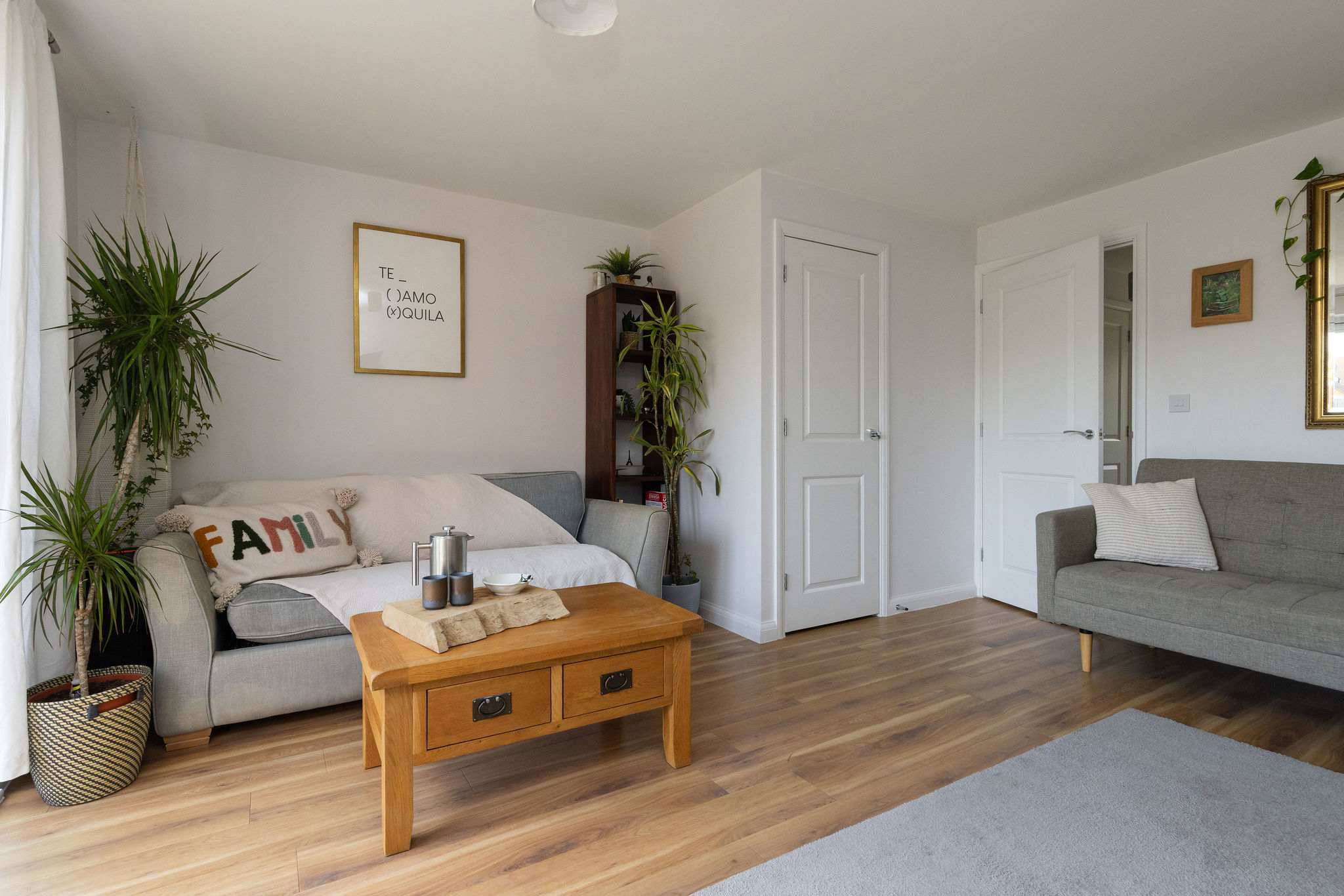 Relax and unwind in the comfortable living room.