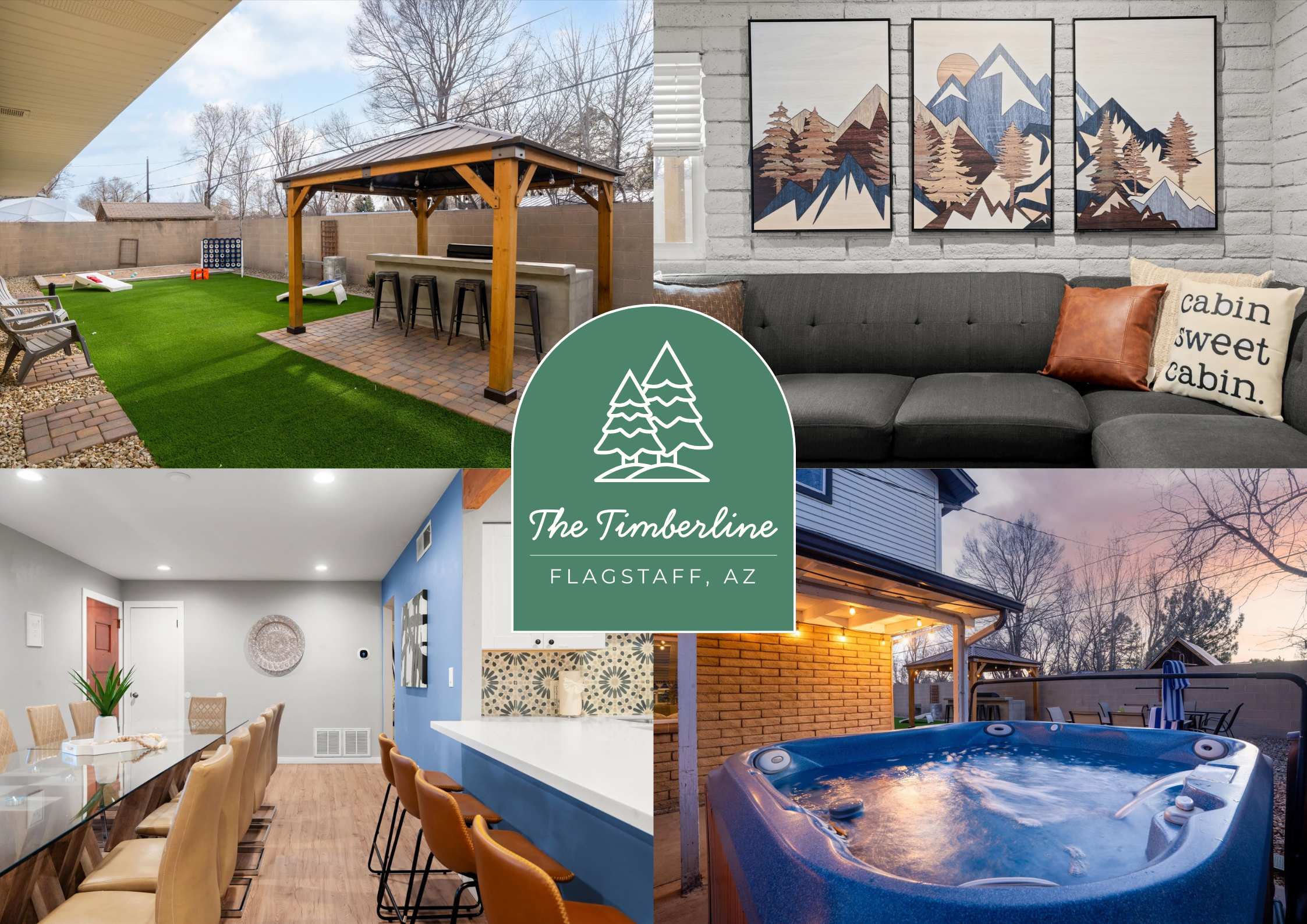 The Timberline: Hot Tub | Bocce Ball | Cozy Vibes — Flagstaff, AZ — vacation rental