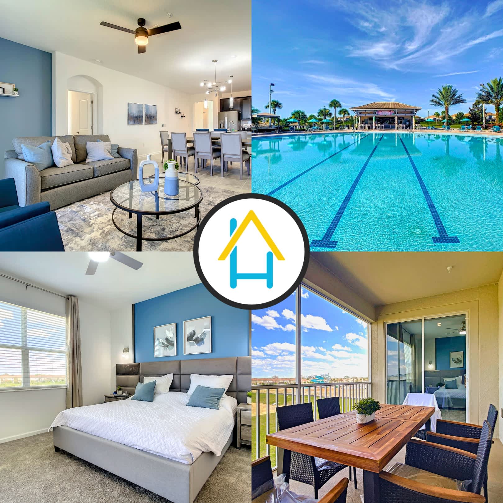 Exclusive Retreat/ Game Console & Clubhouse Access — Four Corners, FL — vacation rental