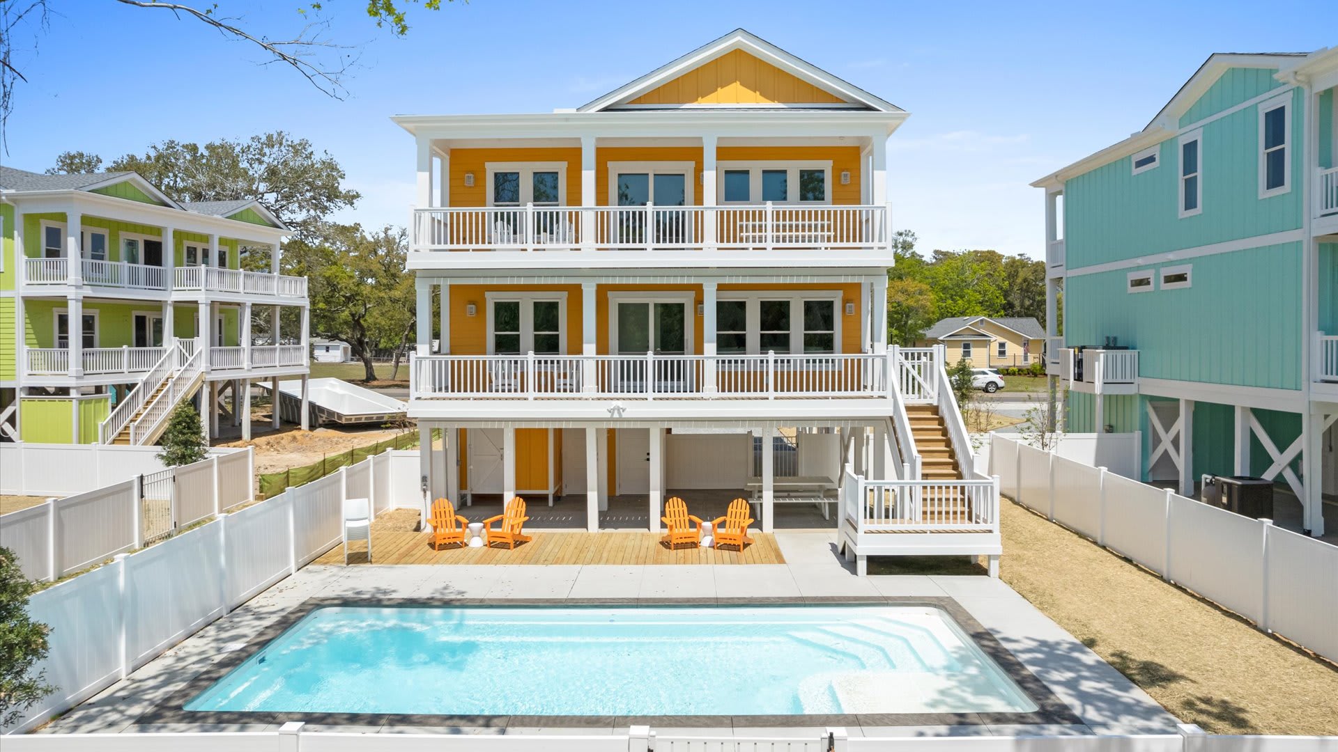 5BR Oak Island Retreat w/ Private Pool & Decks 2