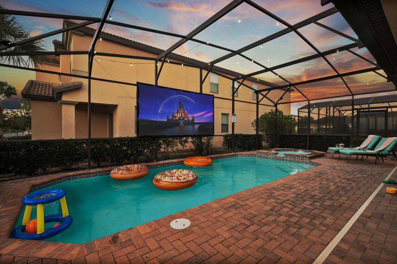 8BR Near Disney + Private Pool + EV Charger + Free Waterpark