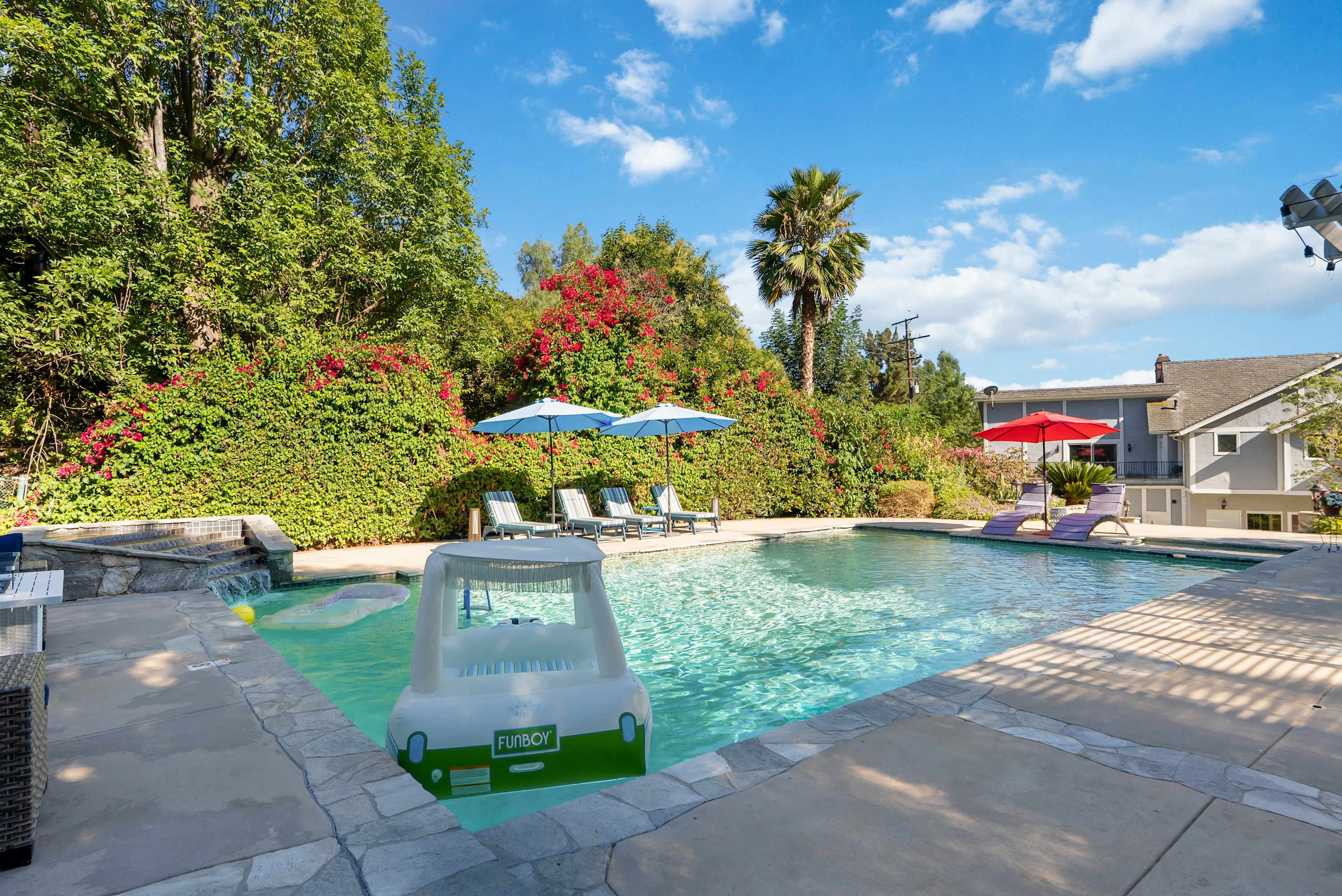Luxury LA Garden Estate Private Pool HotTub Tennis — La Habra, CA — vacation rental