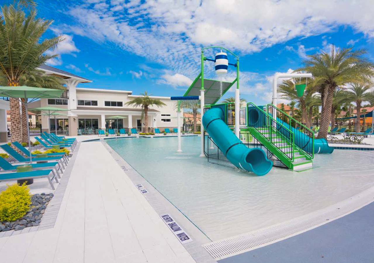 Children's Outdoor Pool and Slides 