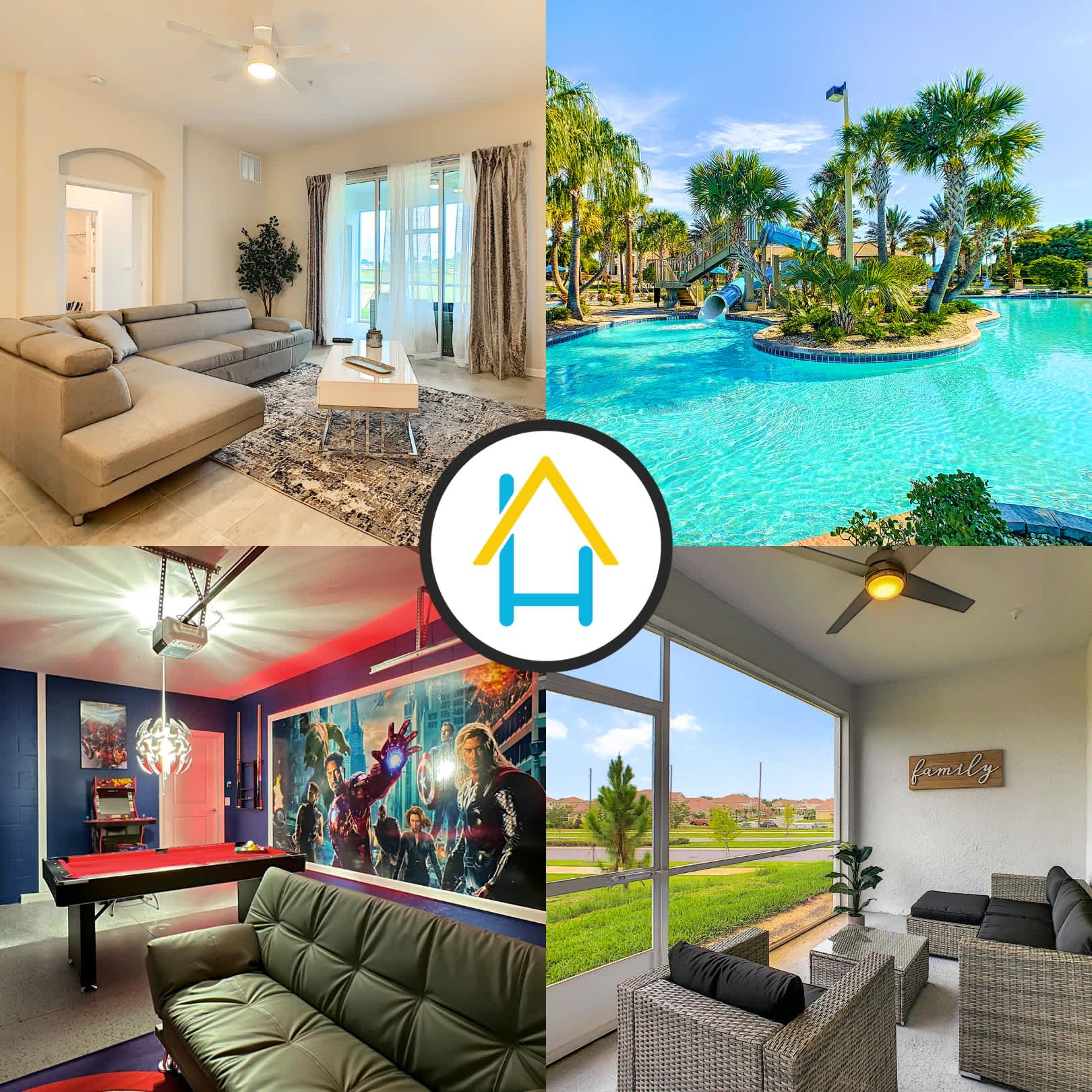 Amazing Stadie/ GameRoom/ ThemedRoom — Four Corners, FL — vacation rental