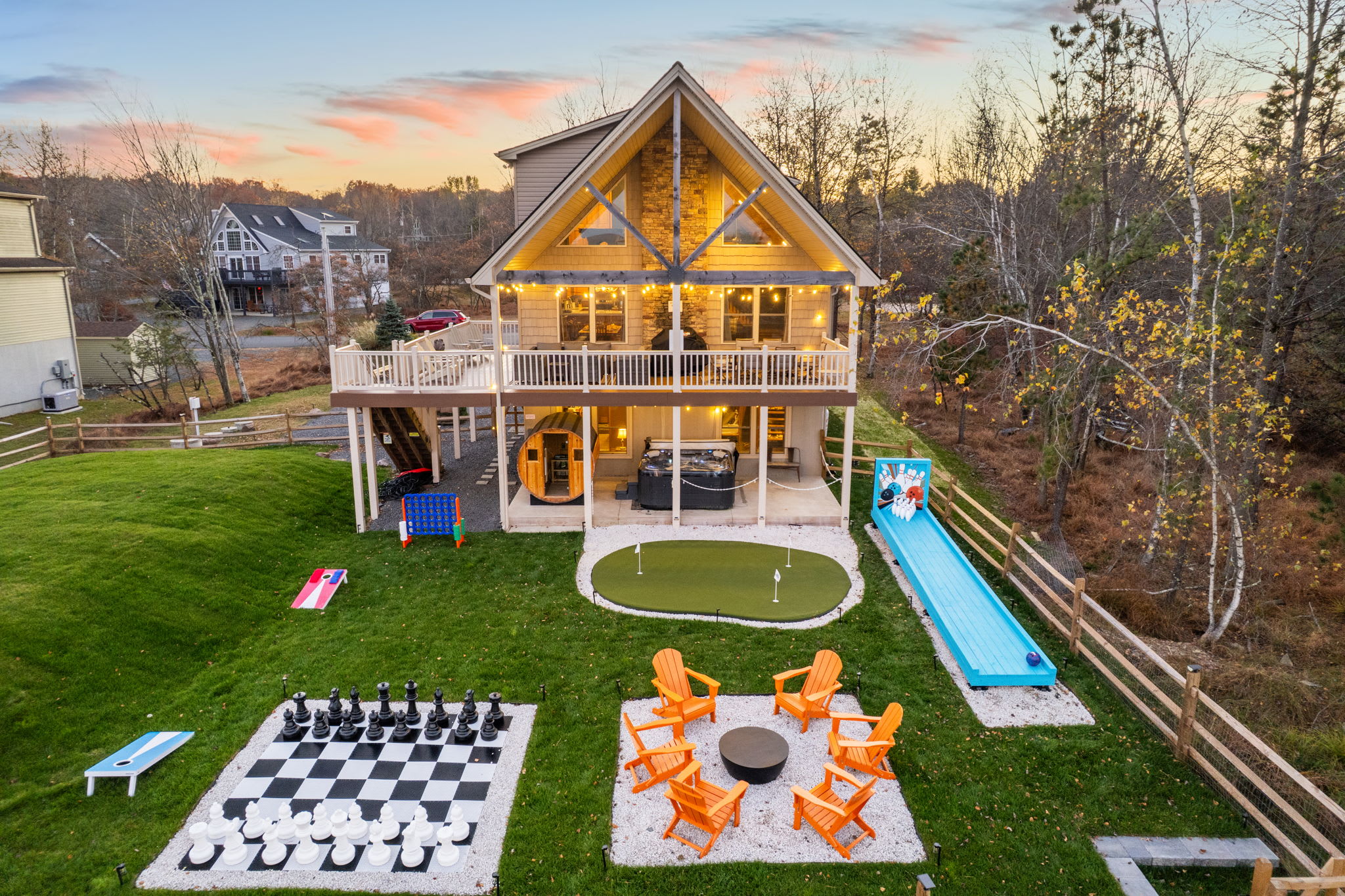 Lakefront, Movie & Game Rooms, Hot Tub, Sauna, etc!