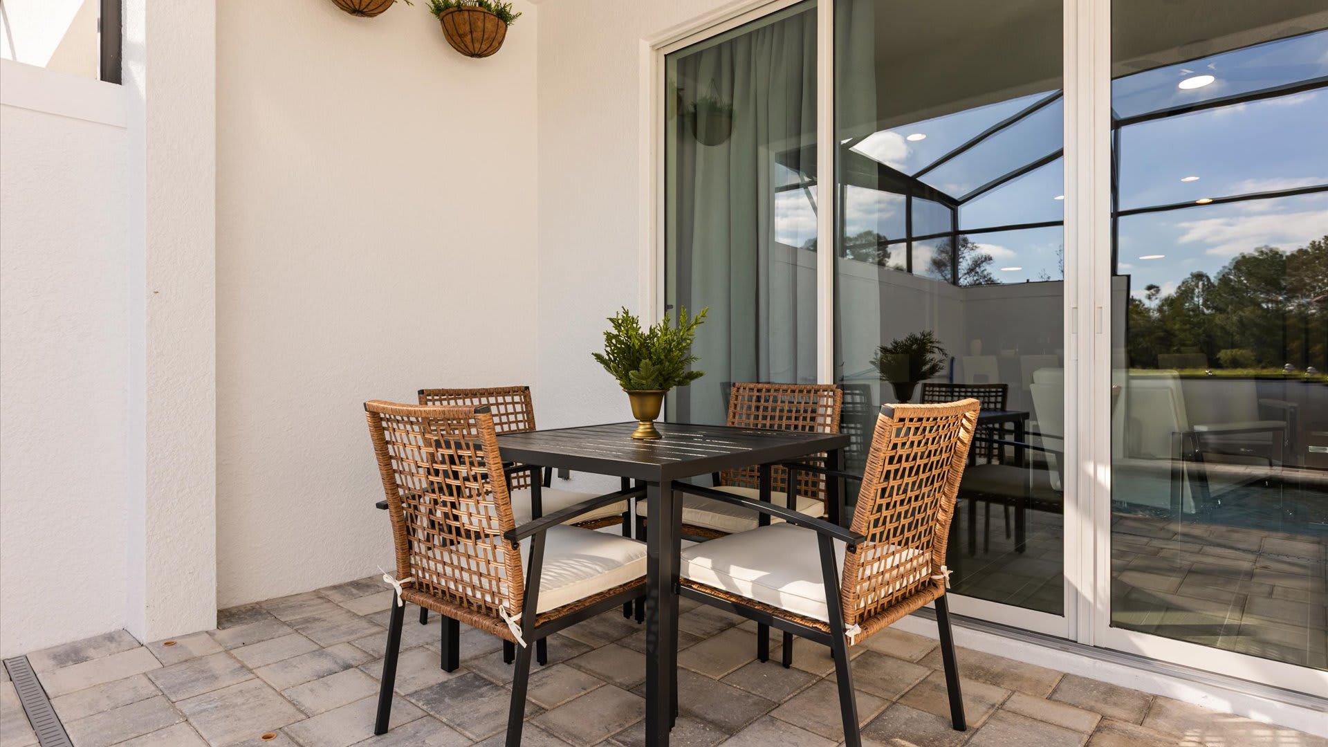 Furnished outdoor patio 