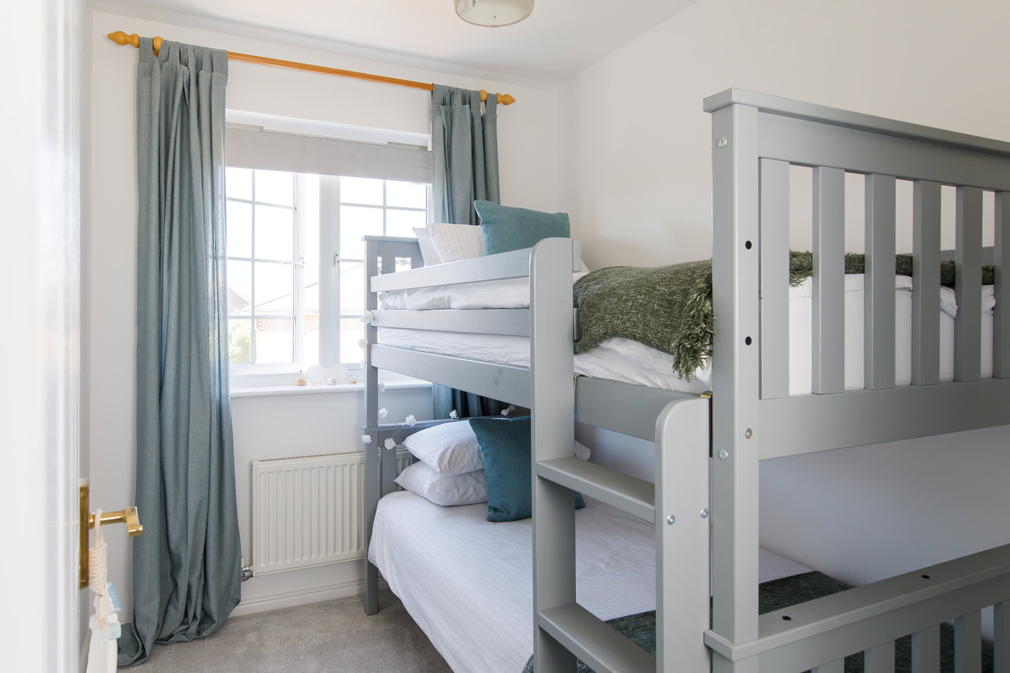 The bunk room is perfect for siblings to share.