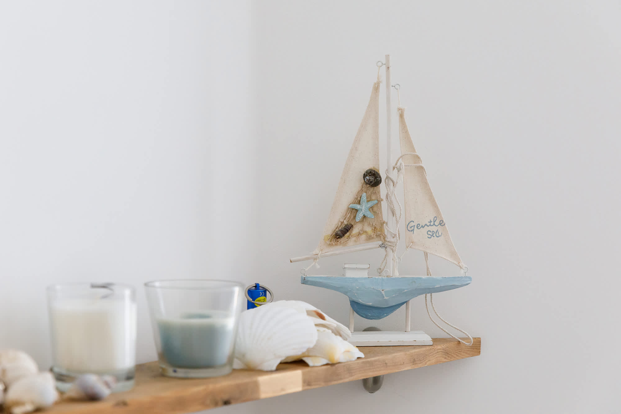 Coastal touches throughout the house remind you that the sea isn't far away.