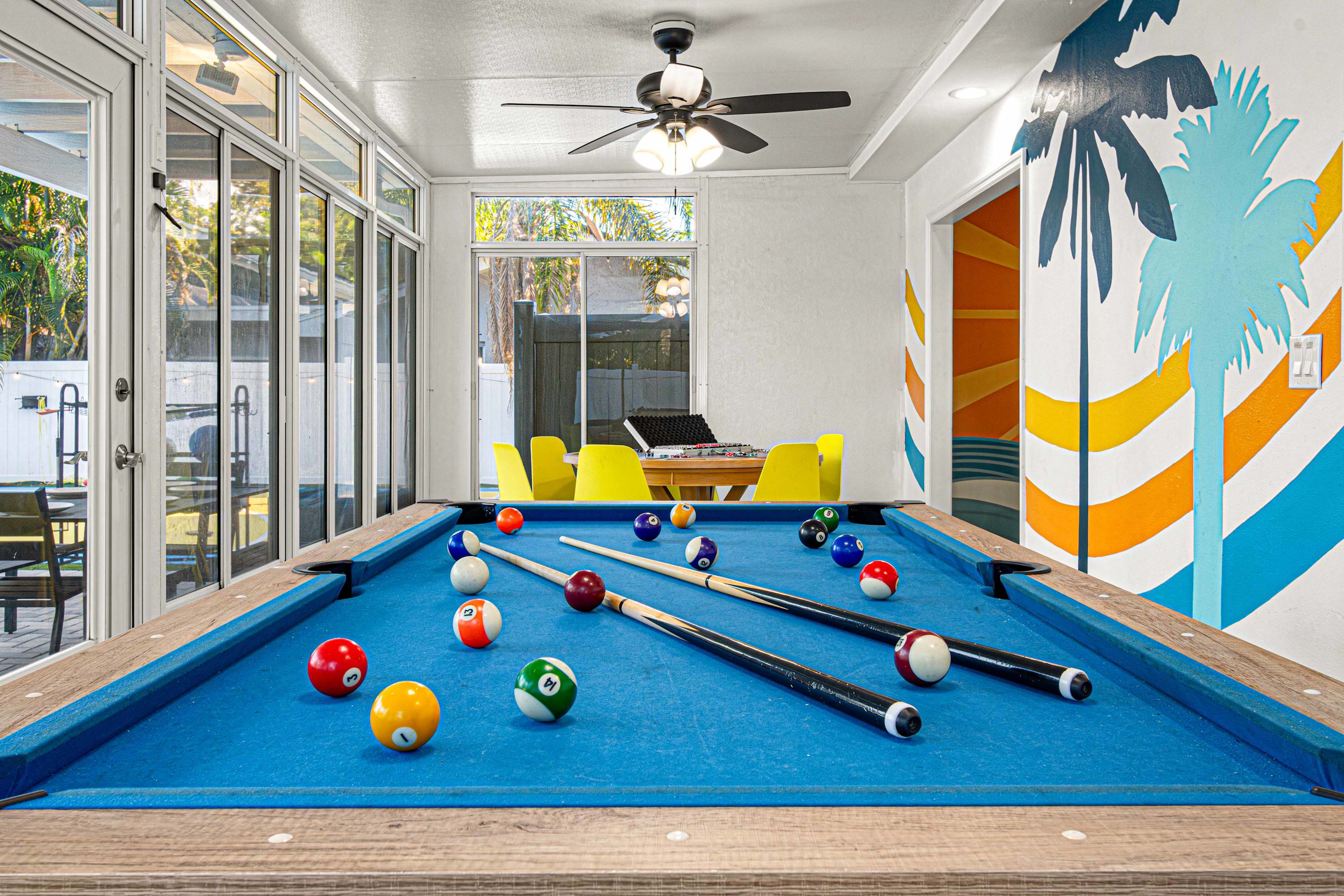 Game room pool table