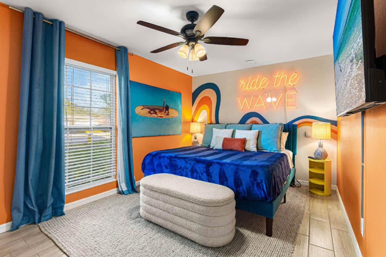 King Bedroom with TV