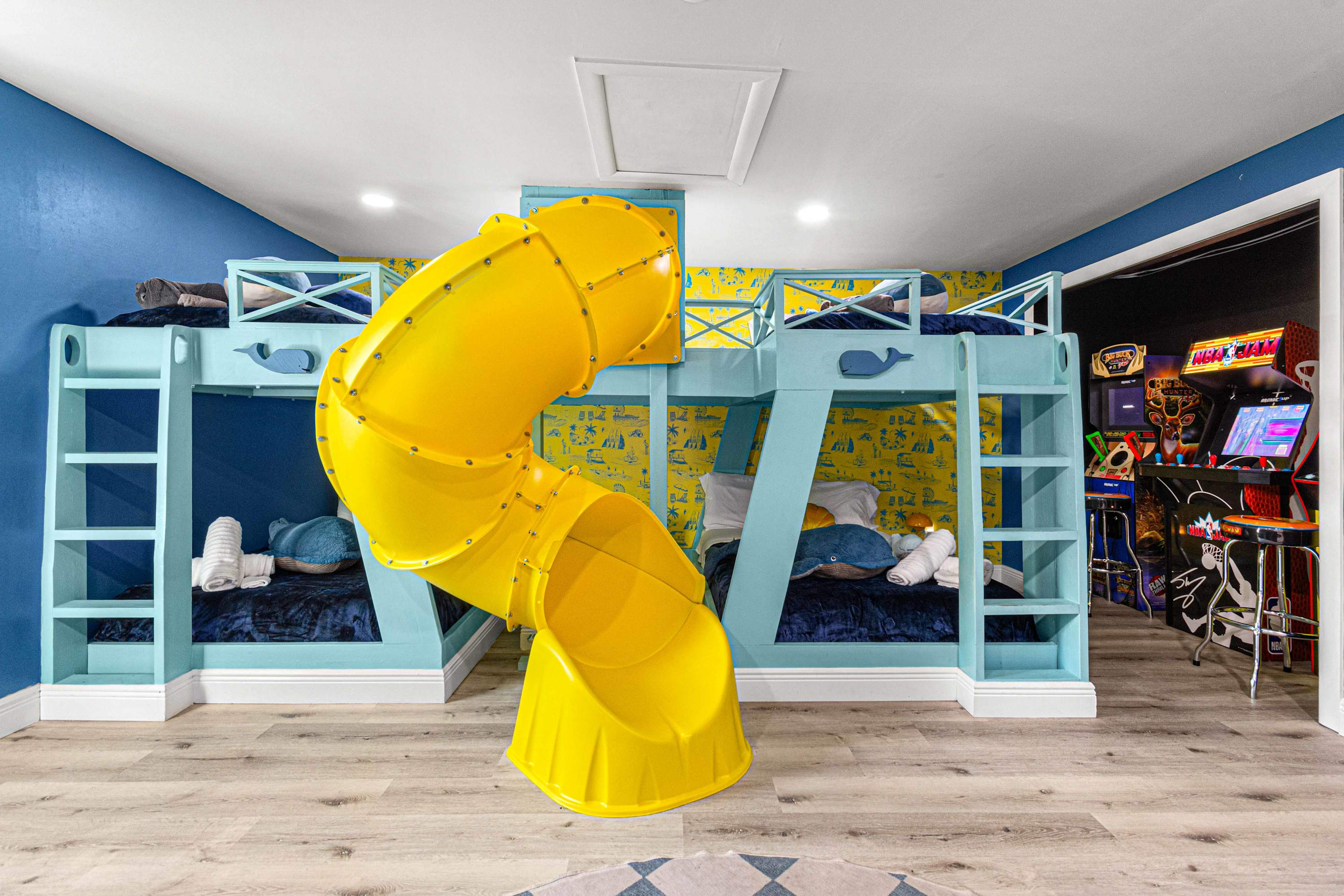 Kids bedroom slide